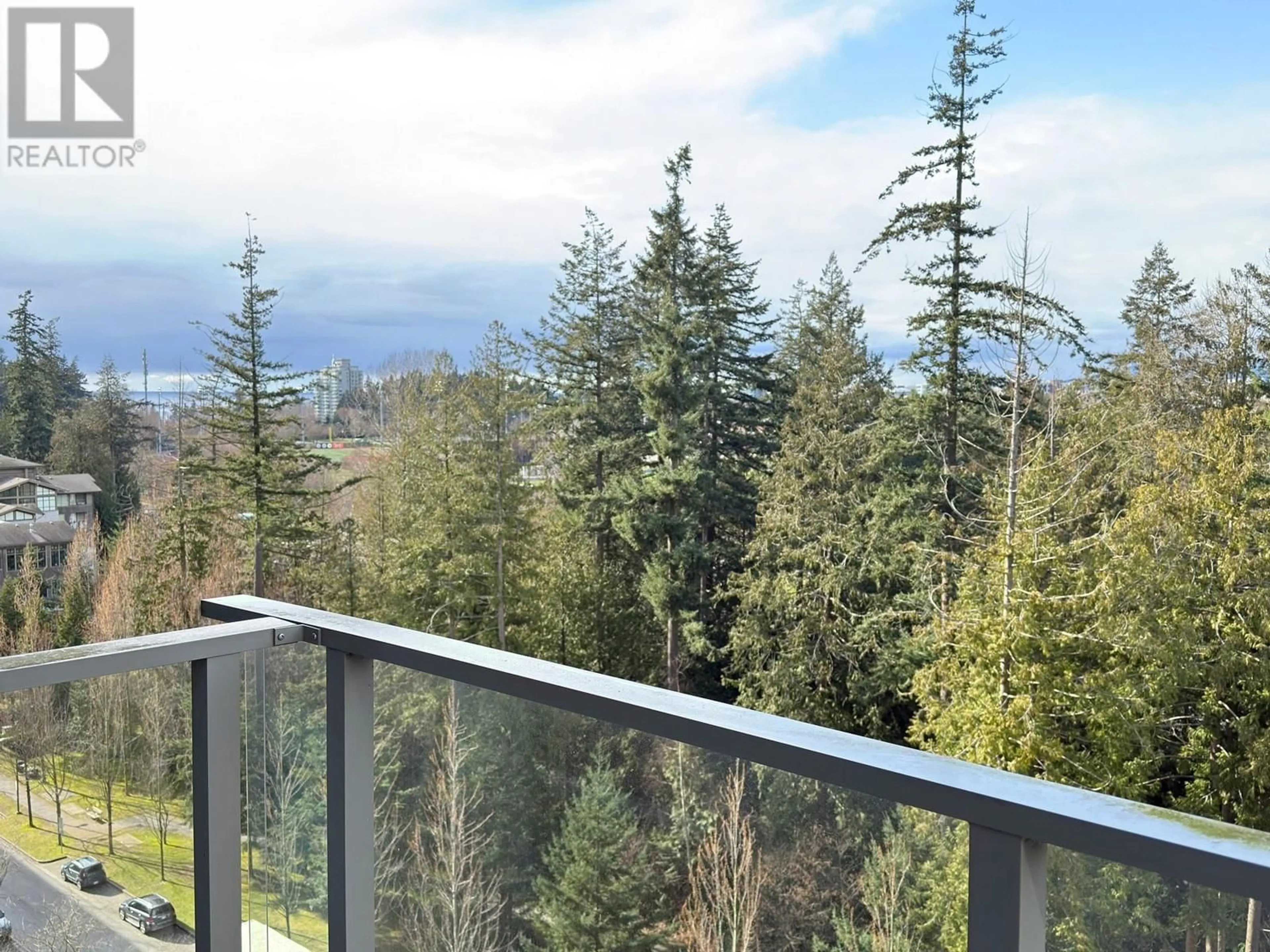 Balcony in the apartment, forest/trees view for 1505 - 5782 BERTON AVENUE, Vancouver British Columbia V6S0C1