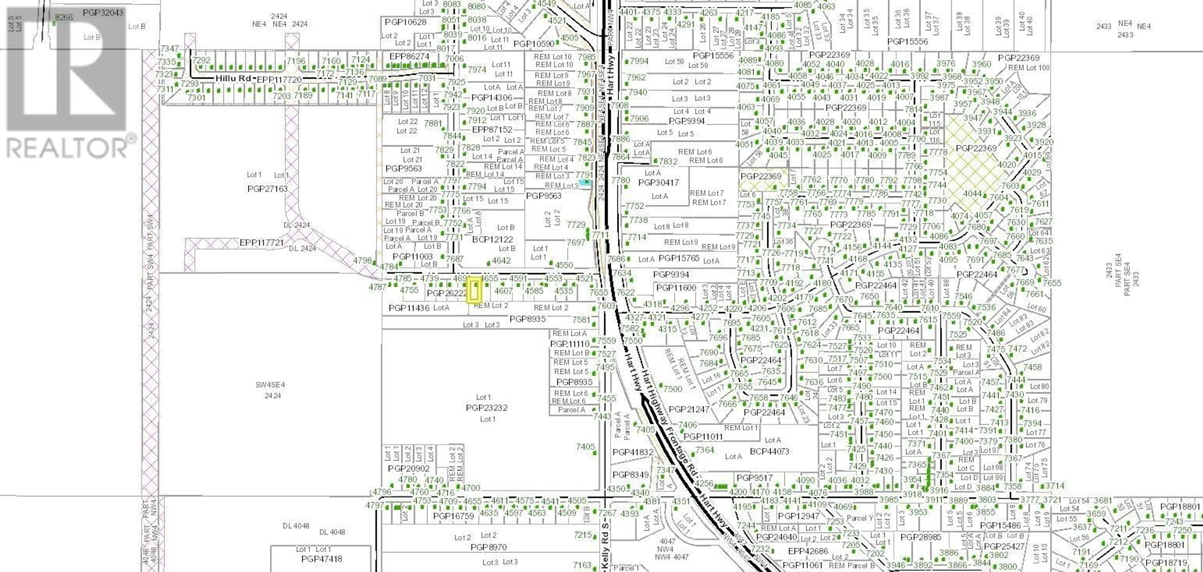 Picture of a map for 4677 MARTIN ROAD, Prince George British Columbia V2K2J9