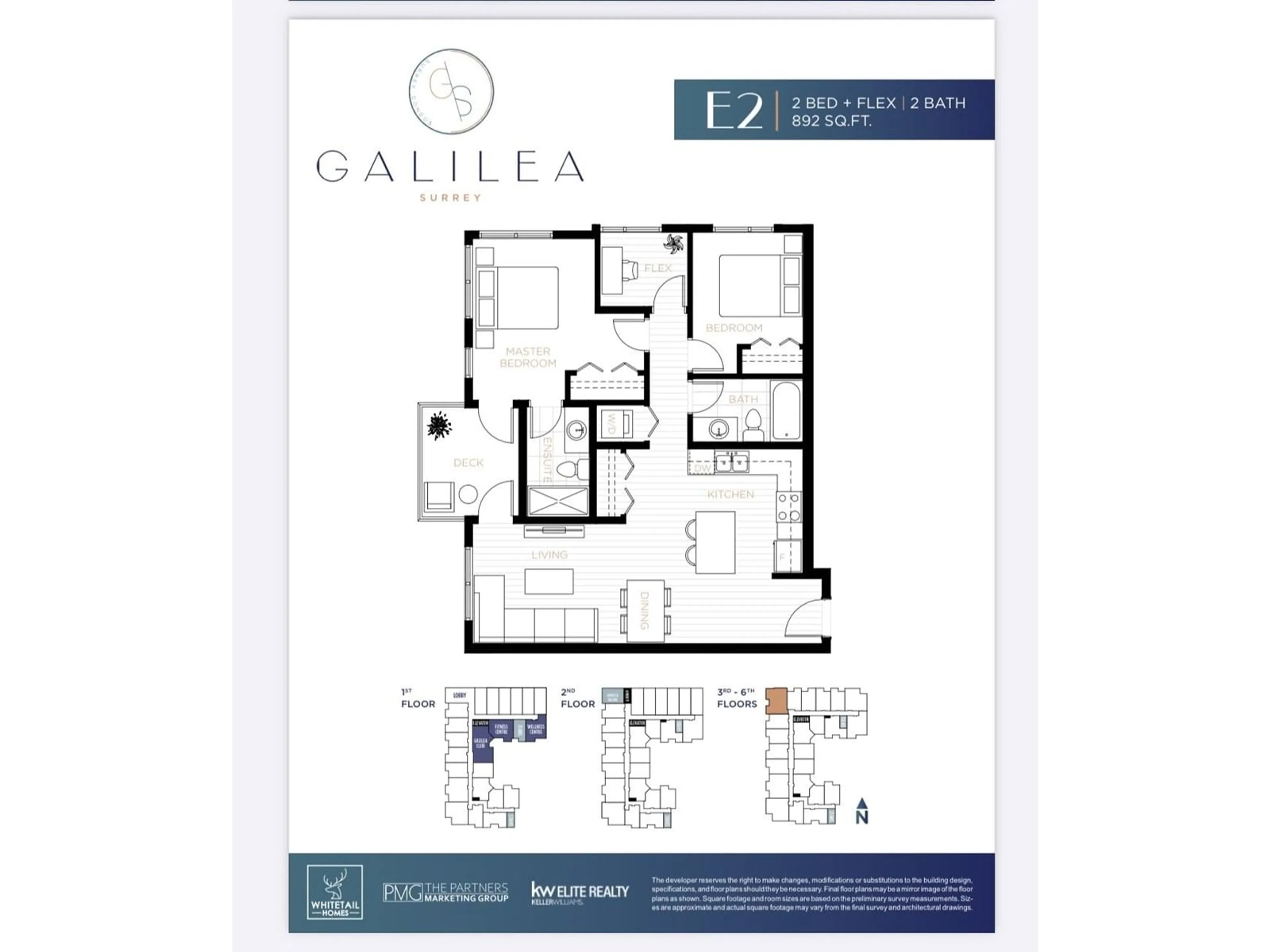 Floor plan for 613 - 13458 95, Surrey British Columbia V3V1P5