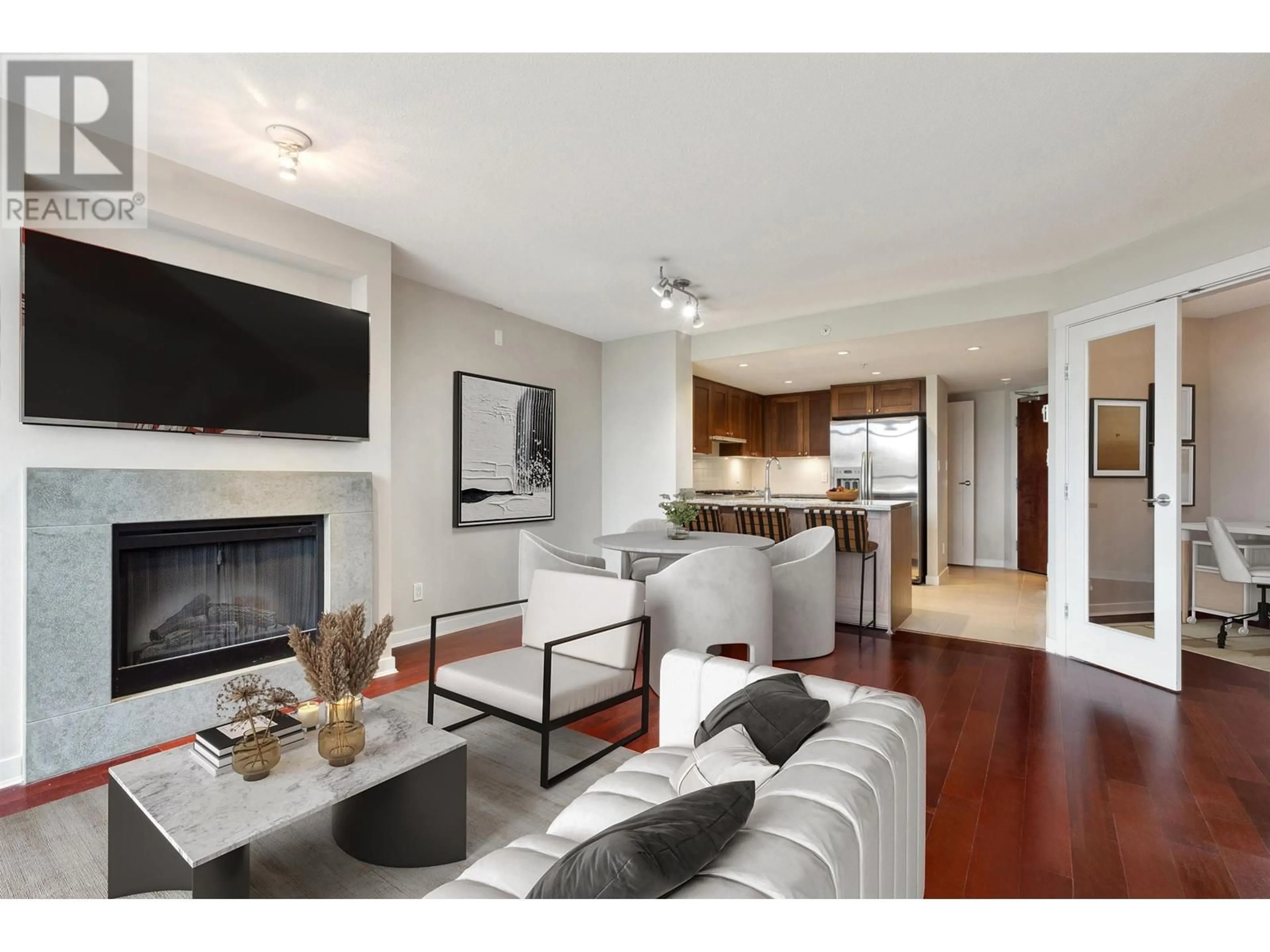 Living room with furniture, wood/laminate floor for 315 9371 HEMLOCK DRIVE, Richmond British Columbia V6Y4K6