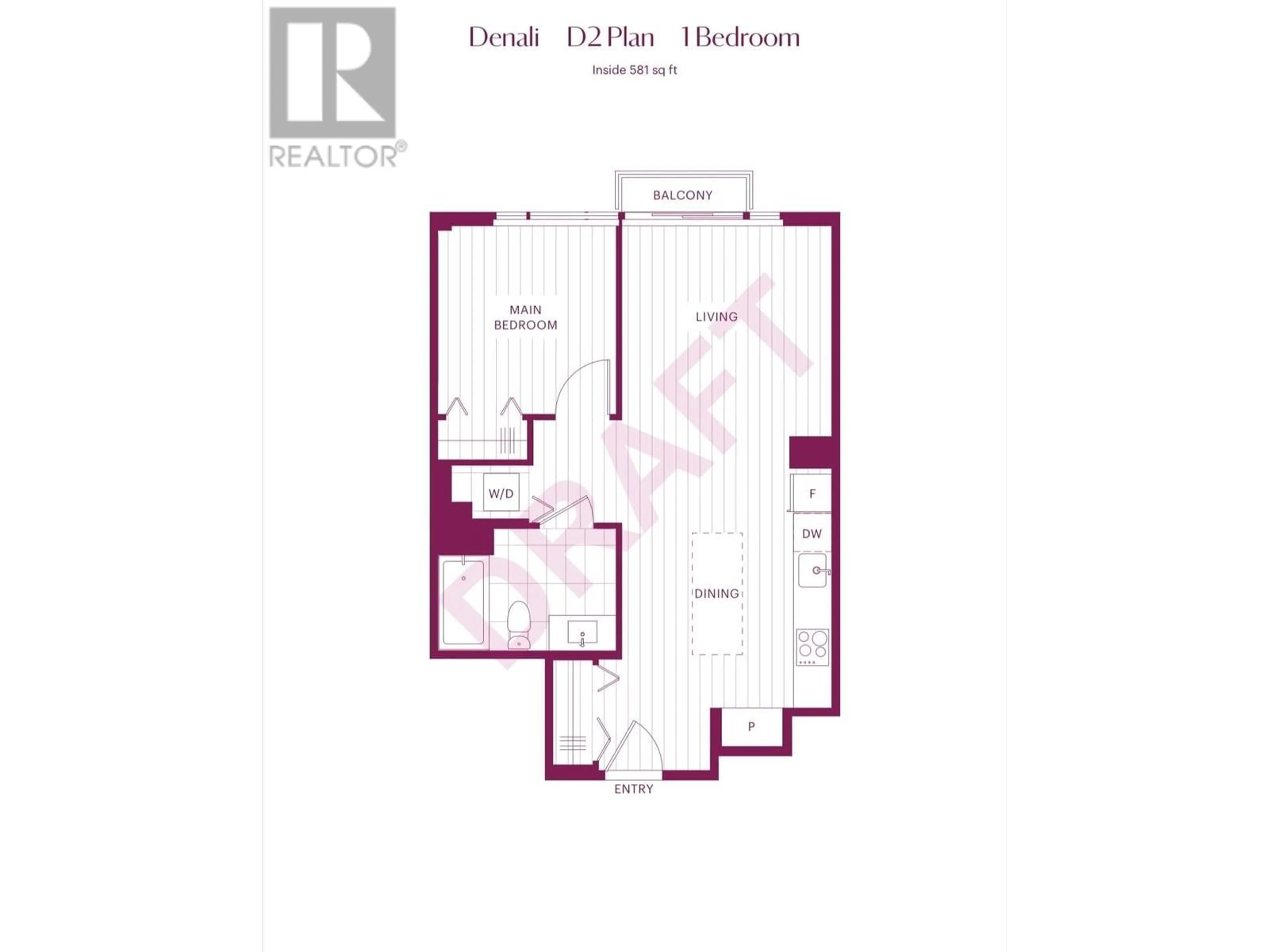 Floor plan for 809 - 8750 UNIVERSITY CRESCENT, Burnaby British Columbia V5A0G9