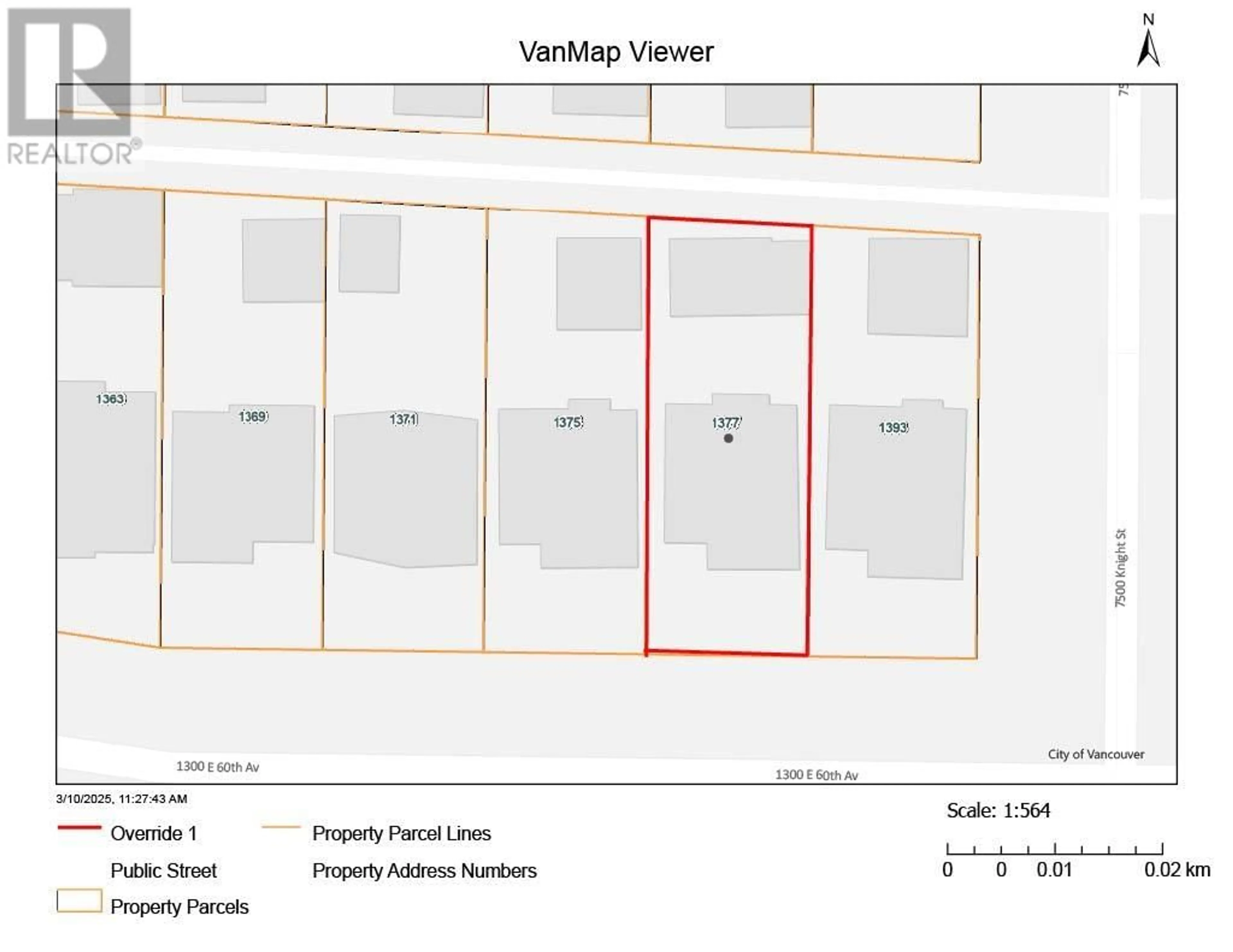 Floor plan for 1377 60TH AVENUE, Vancouver British Columbia V5X2A8