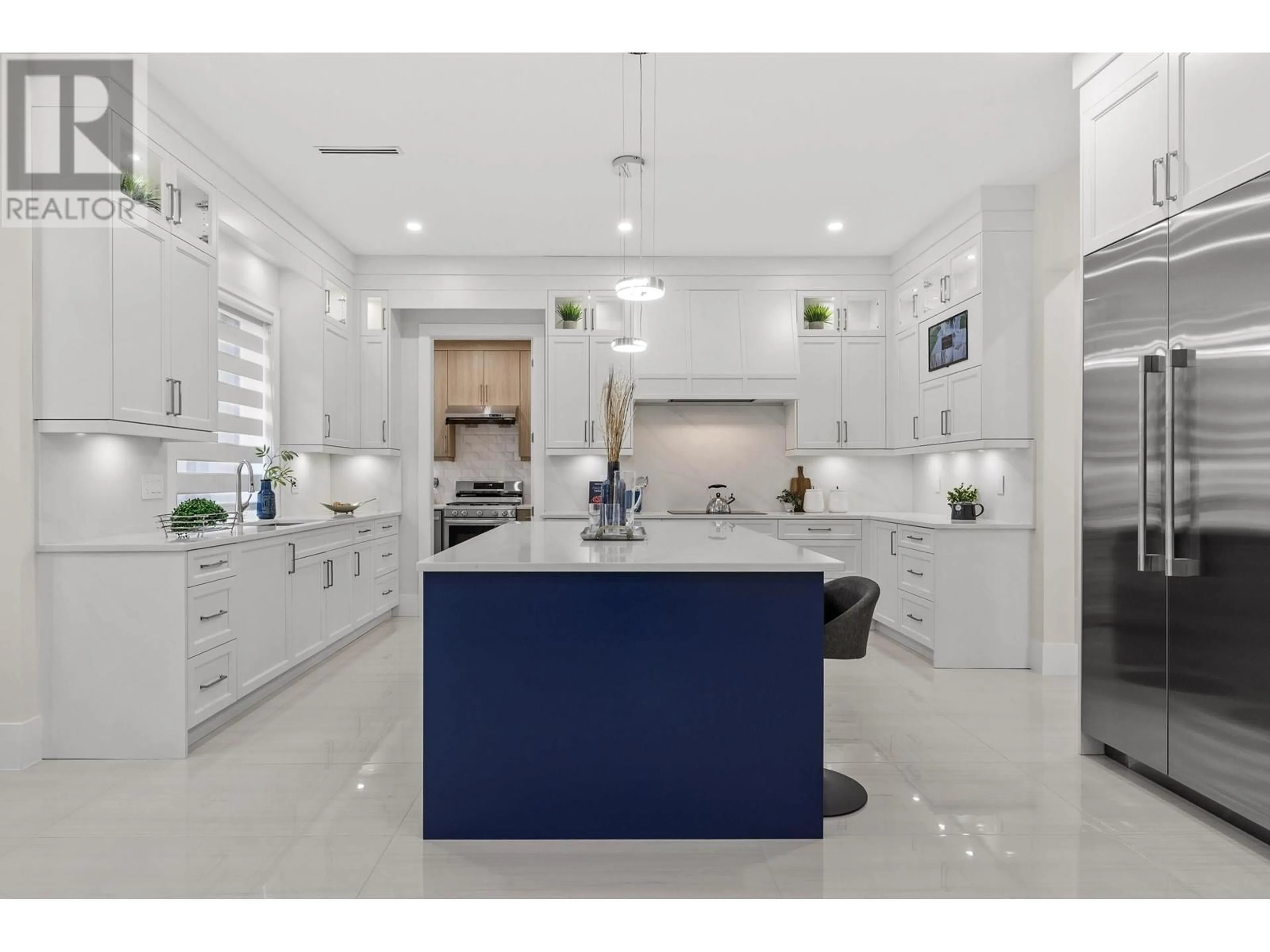 Contemporary kitchen, ceramic/tile floor for 10600 AINSWORTH CRESCENT, Richmond British Columbia V7A3V6