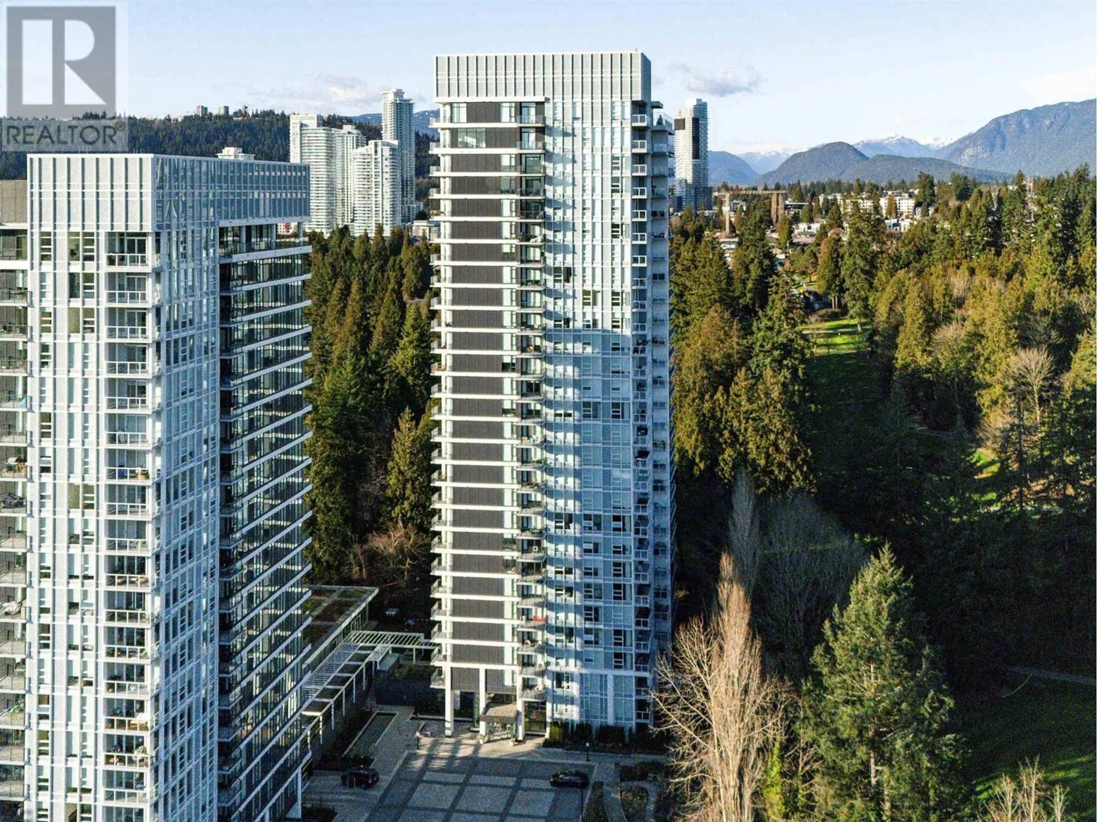 A pic from outside/outdoor area/front of a property/back of a property/a pic from drone, city buildings view from balcony for 1208 595 AUSTIN AVENUE, Coquitlam British Columbia V3K3N2