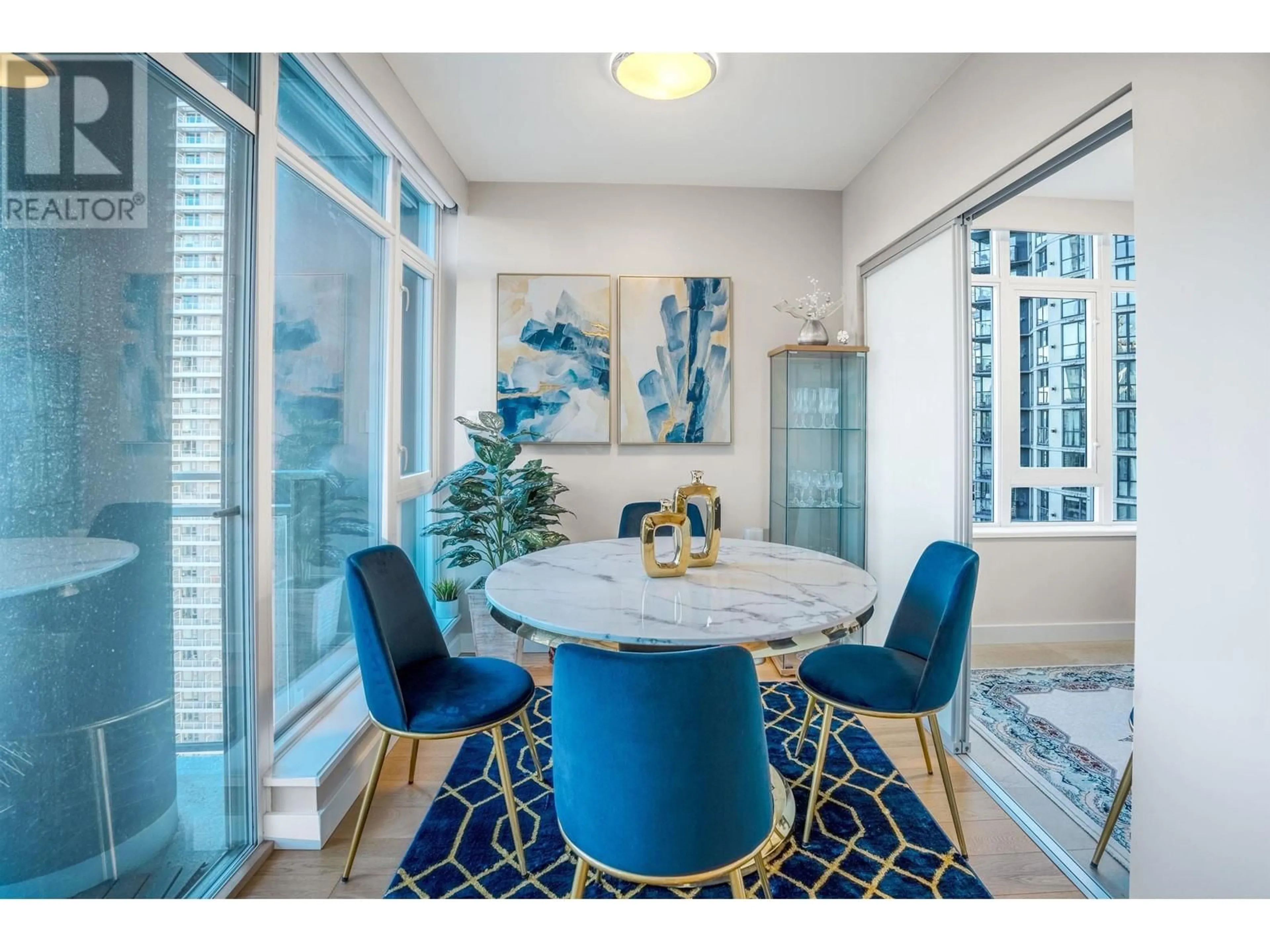 Dining room, ceramic/tile floor for 2505 1372 SEYMOUR STREET, Vancouver British Columbia V6B0L1