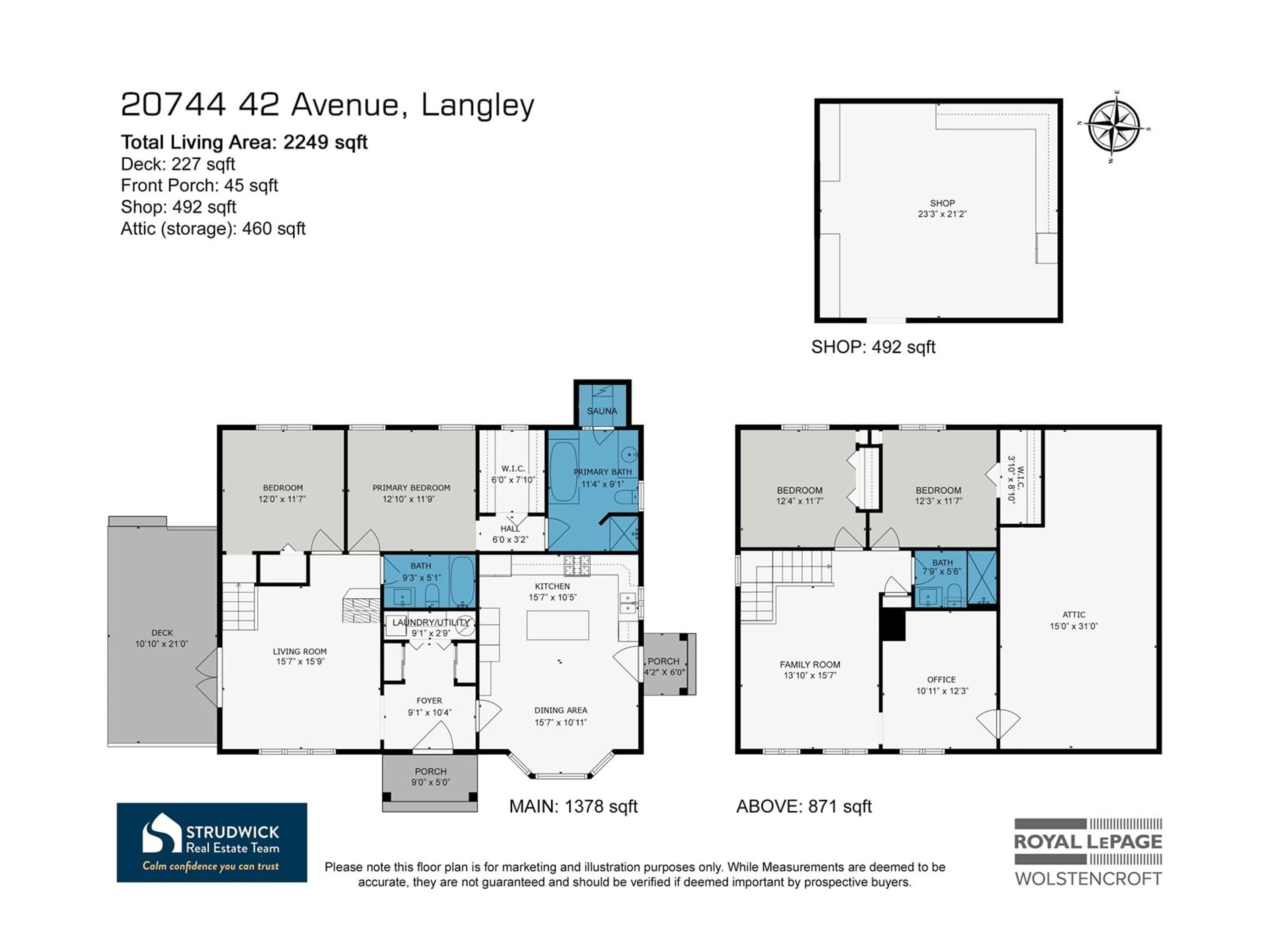 Floor plan for 20744 42 AVENUE, Langley British Columbia V3A3B3