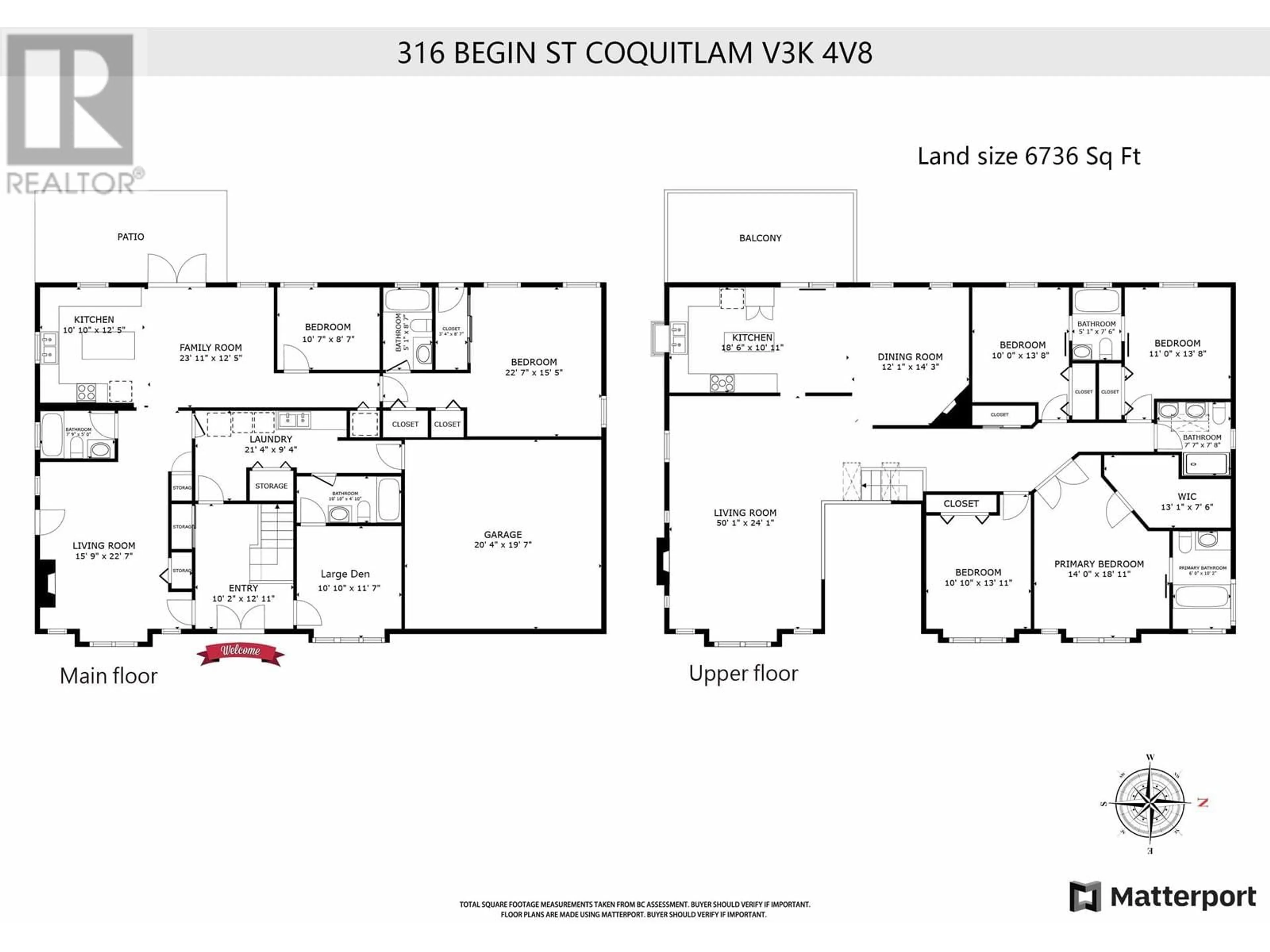Floor plan for 316 BEGIN ST, Coquitlam British Columbia V3K4V8