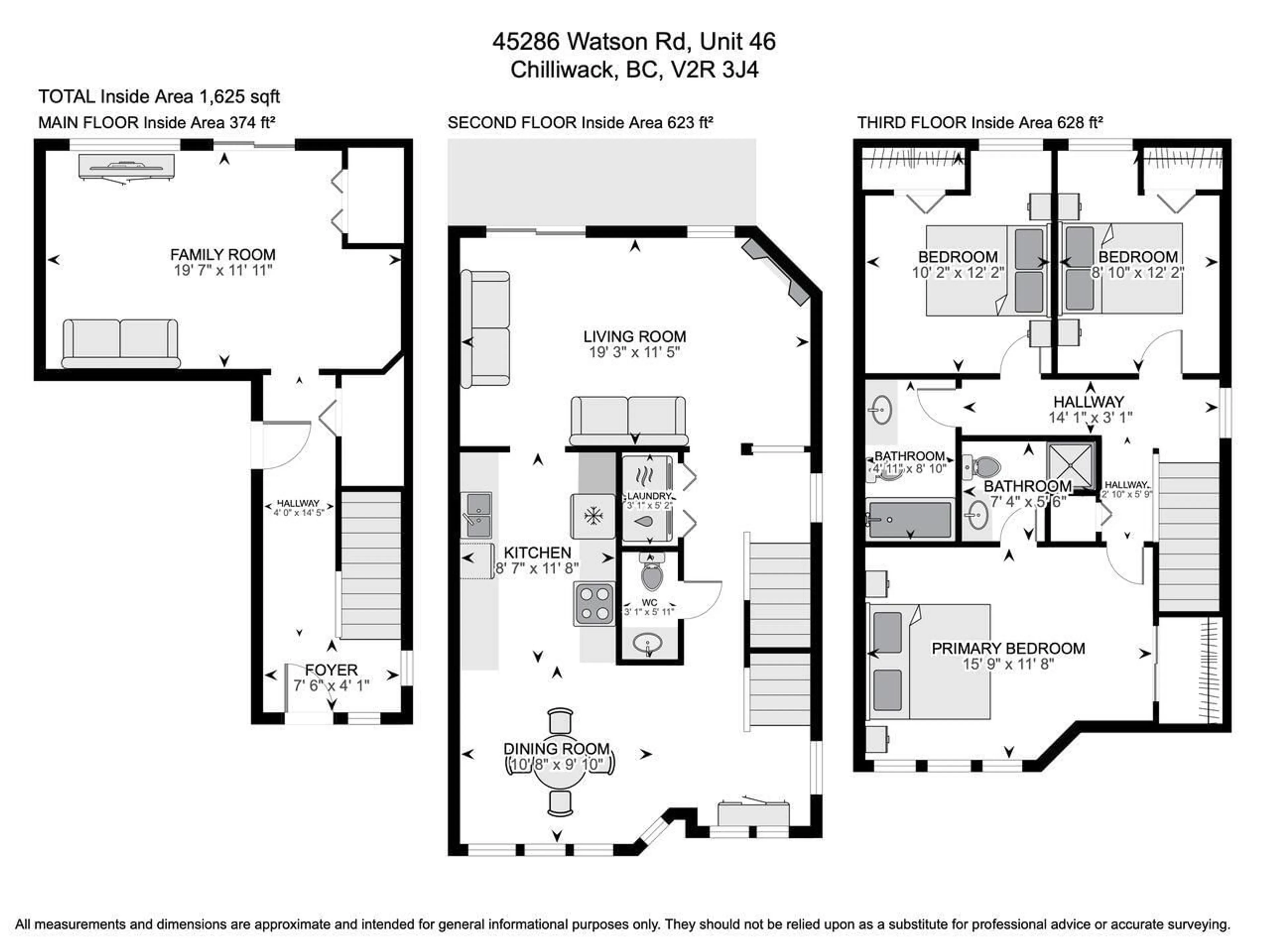 Floor plan for 46 45286 WATSON ROAD|Garrison Crossing, Chilliwack British Columbia V2R3J4