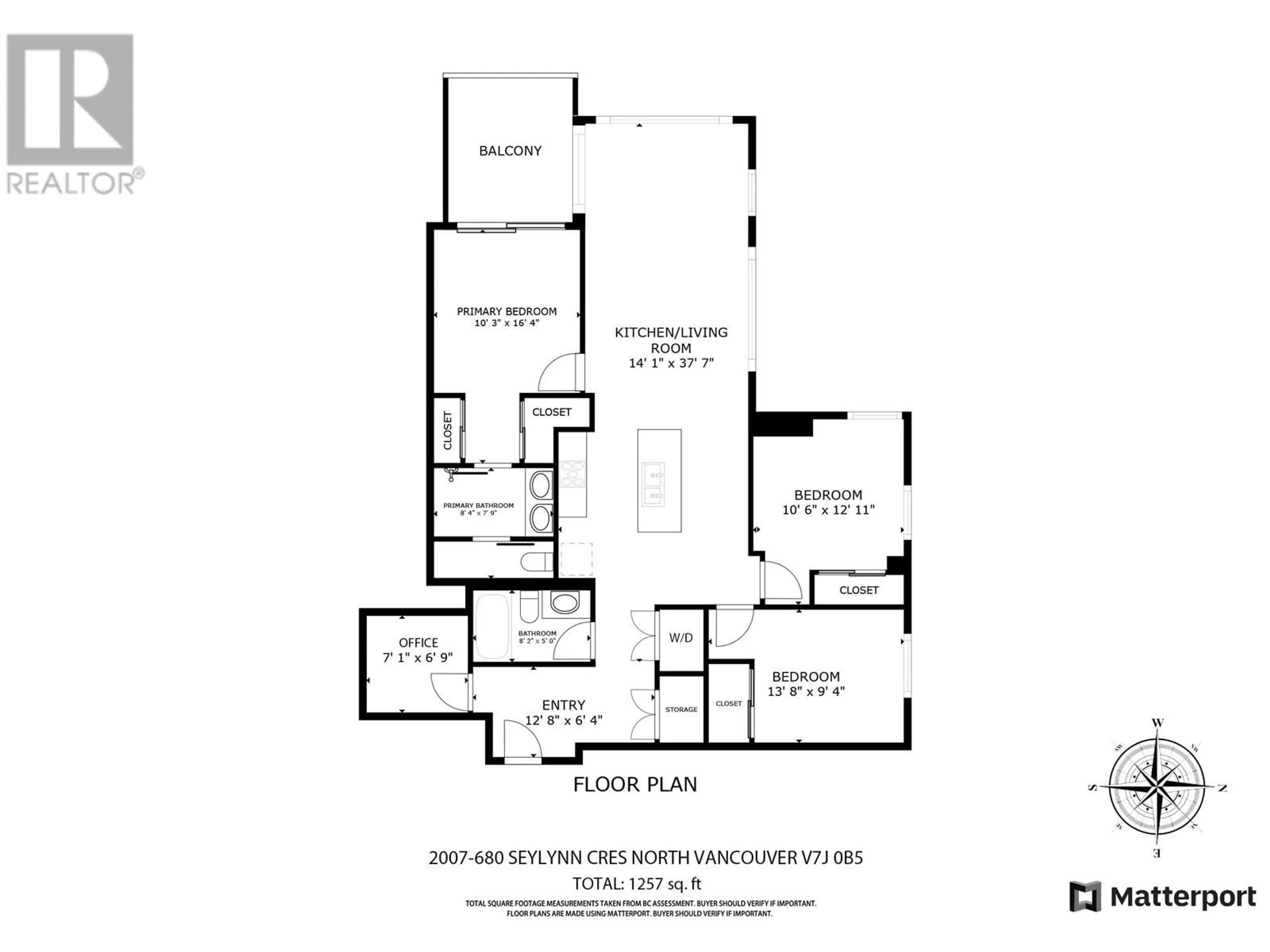 Floor plan for 2007 - 680 SEYLYNN CRES, North Vancouver British Columbia V7J0B5