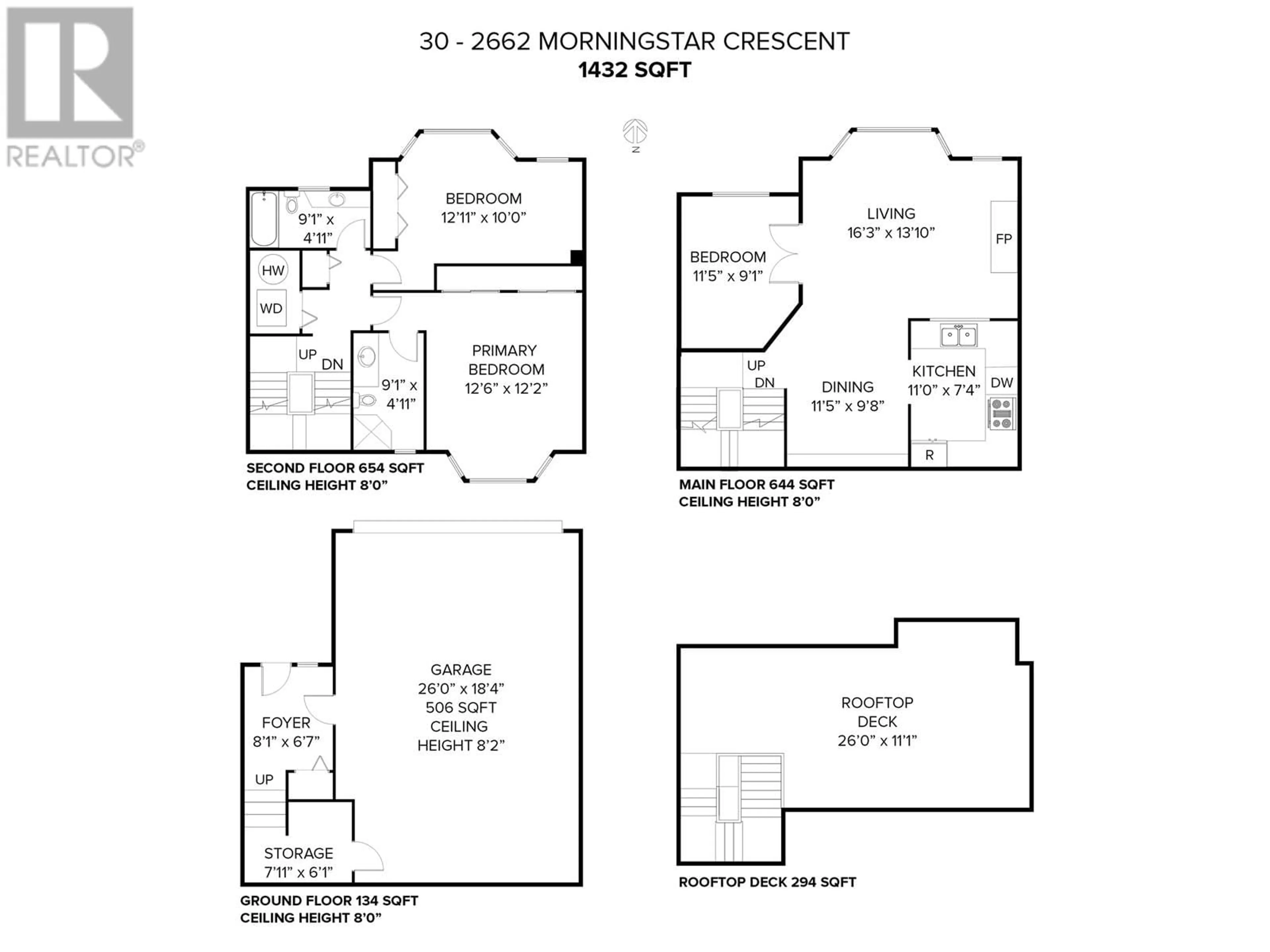 Floor plan for 30 2662 MORNINGSTAR CRESCENT, Vancouver British Columbia V5S4P4