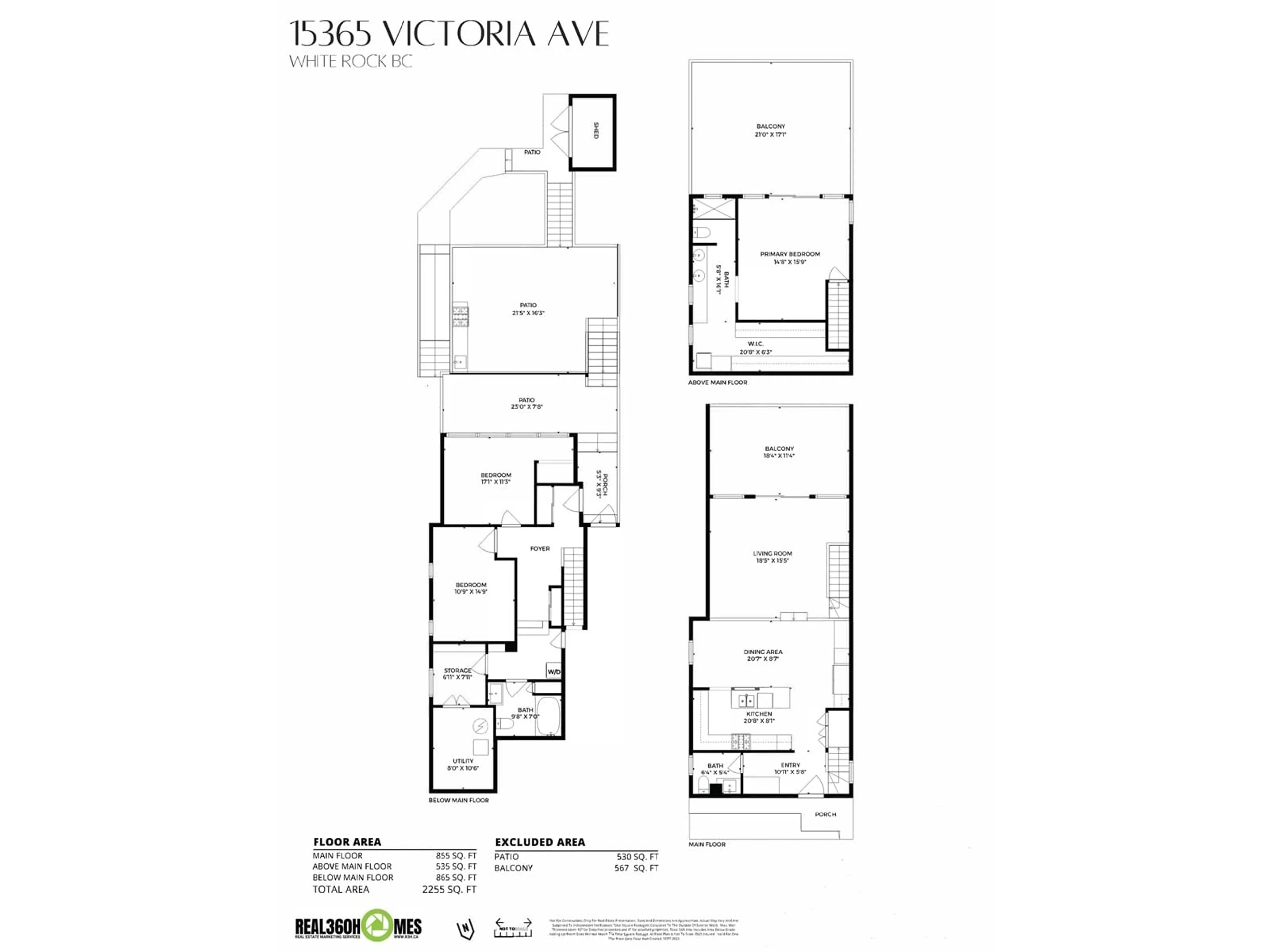 Floor plan for 15365 VICTORIA AVENUE, White Rock British Columbia V4B1H1