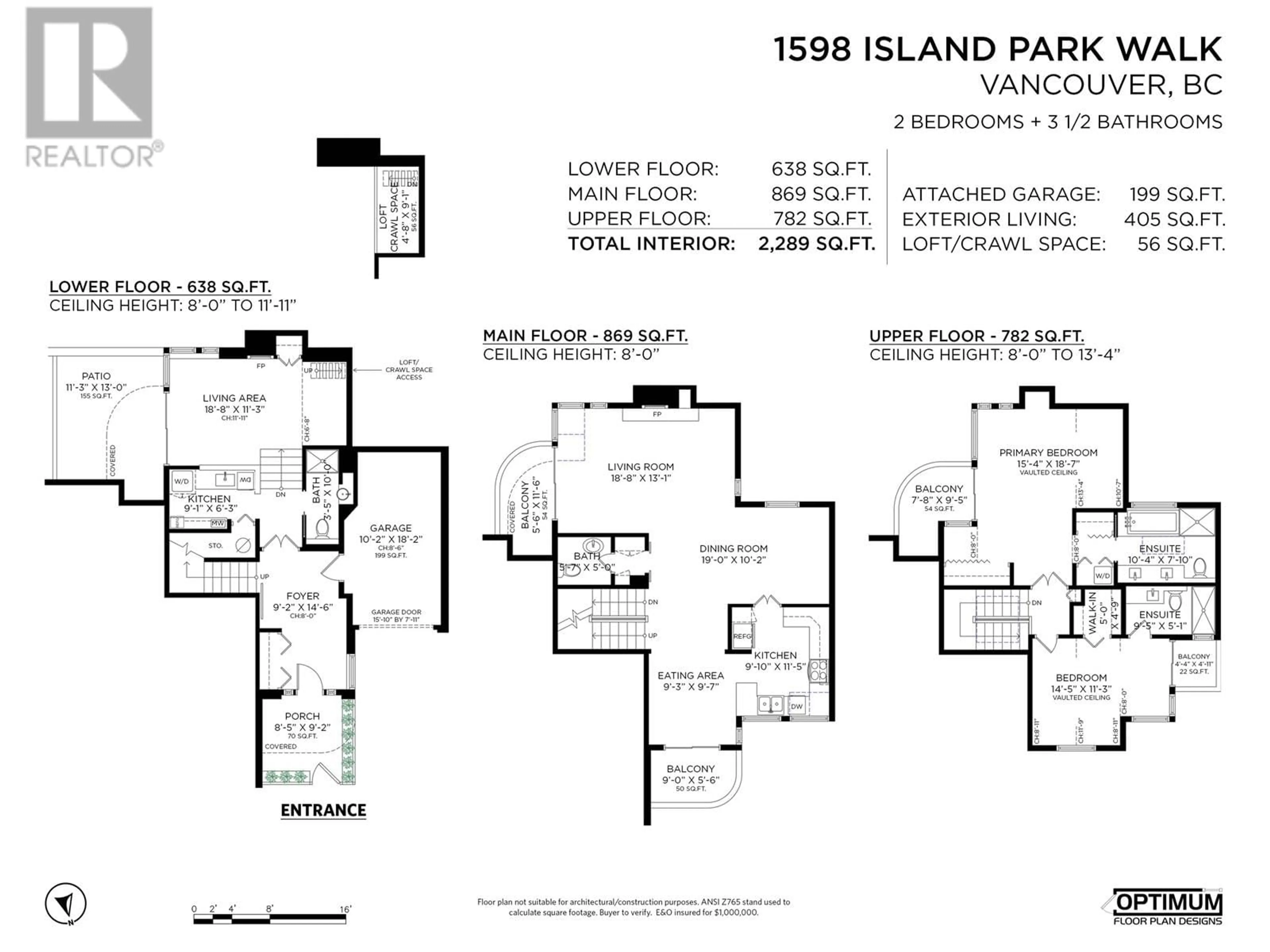 Floor plan for 1598 ISLAND PARK WALK, Vancouver British Columbia V6J0G9