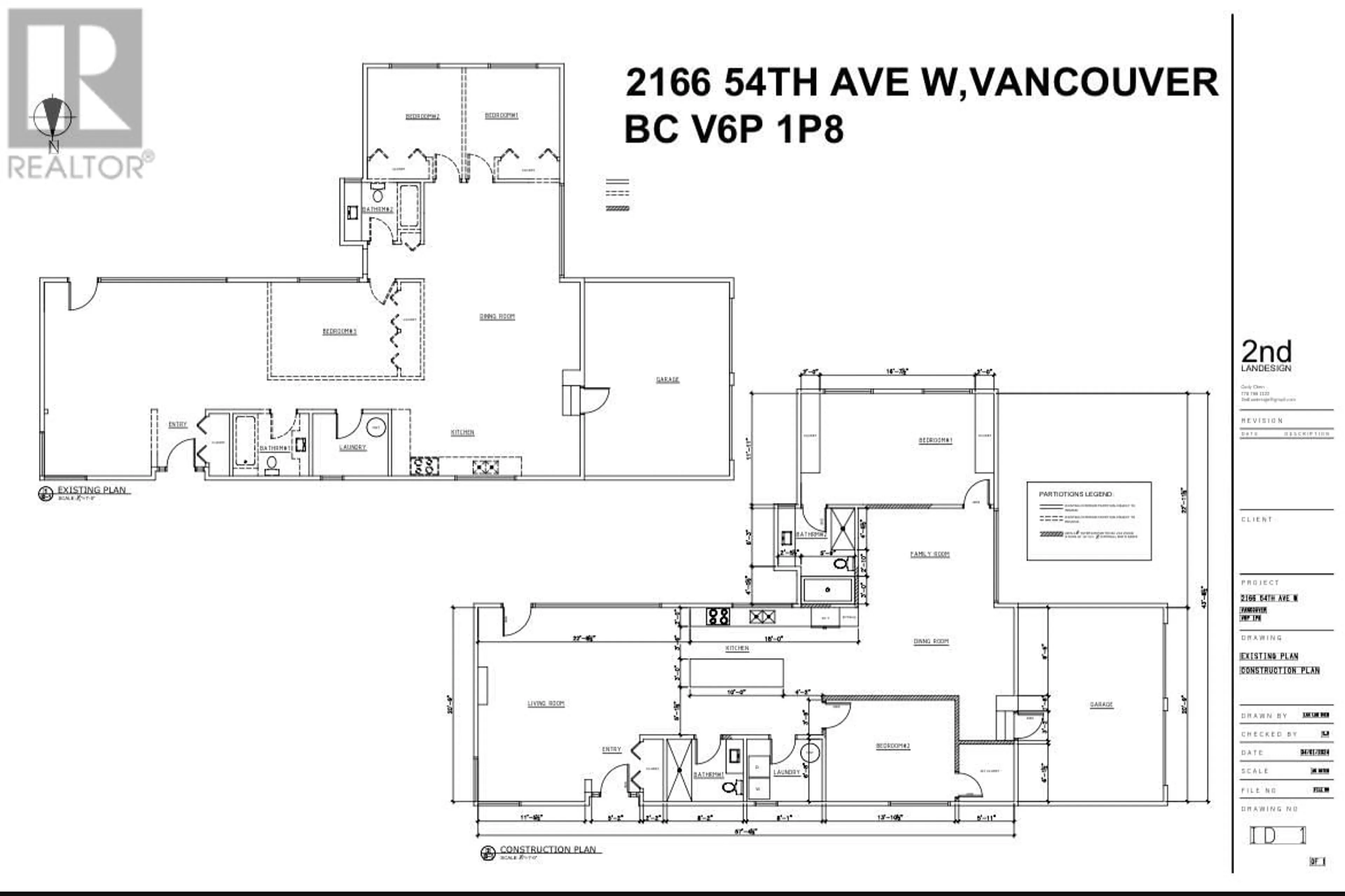 Floor plan for 2166 54TH AVENUE, Vancouver British Columbia V6P1P8