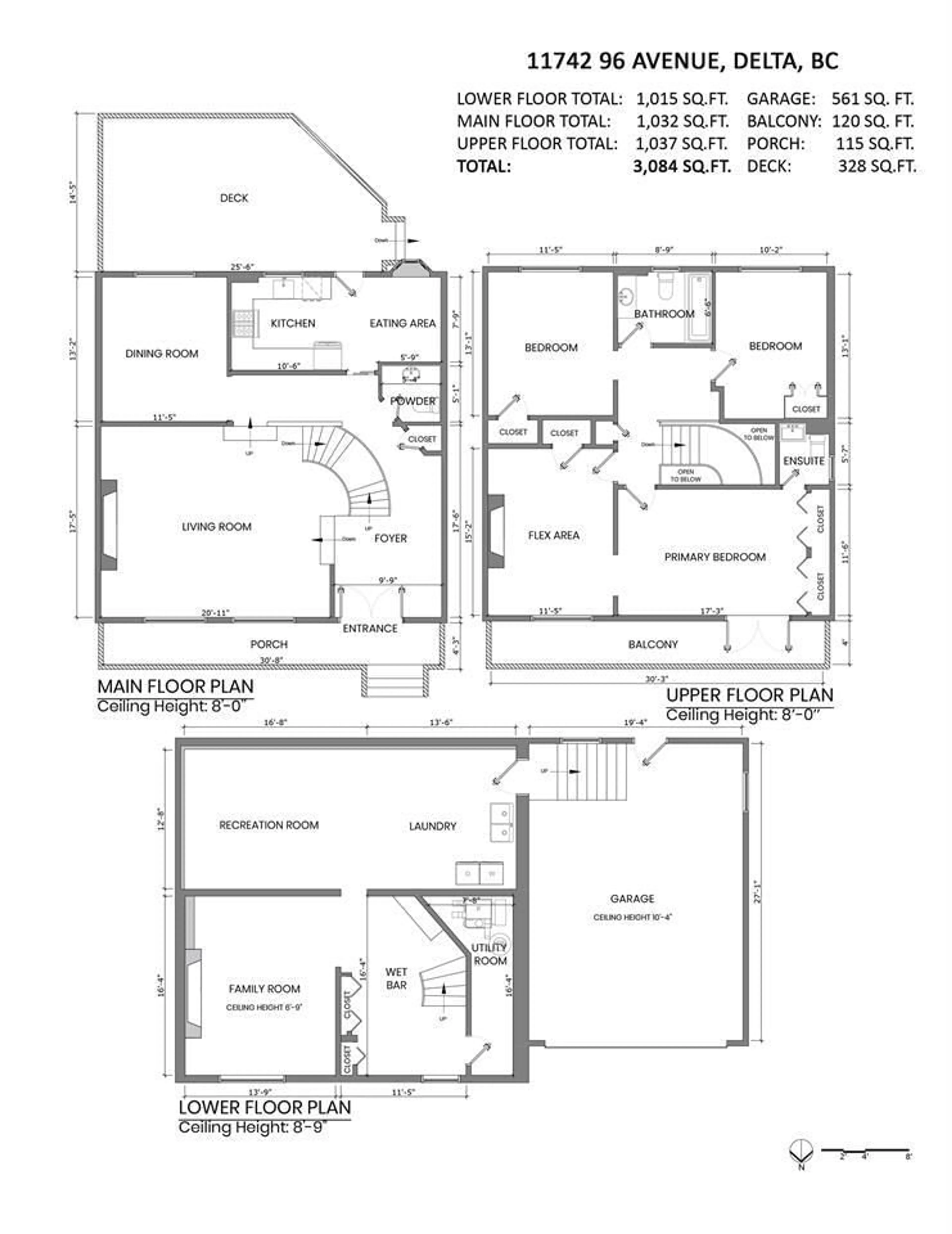 Floor plan for 11742 96, Delta British Columbia V4C3W7