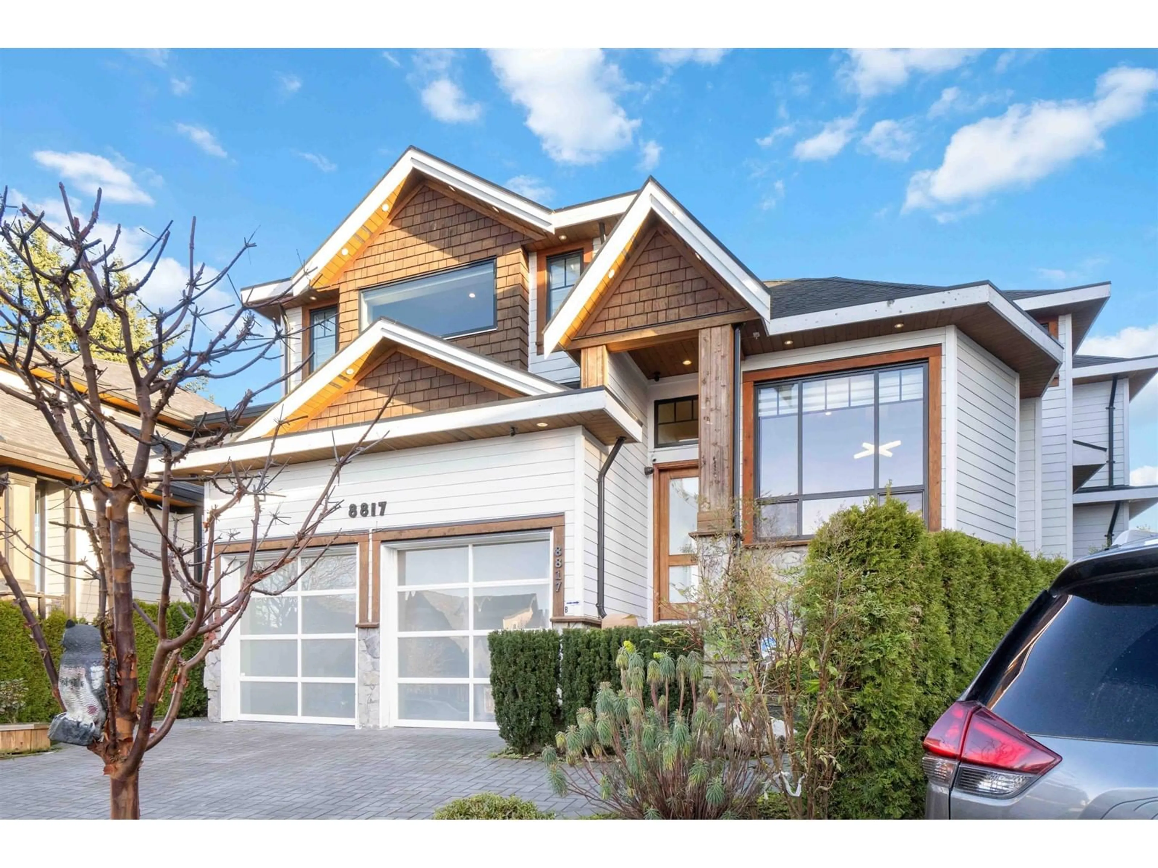 Home with vinyl exterior material, street for 8817 STEGAVIK, Delta British Columbia V4C0C6