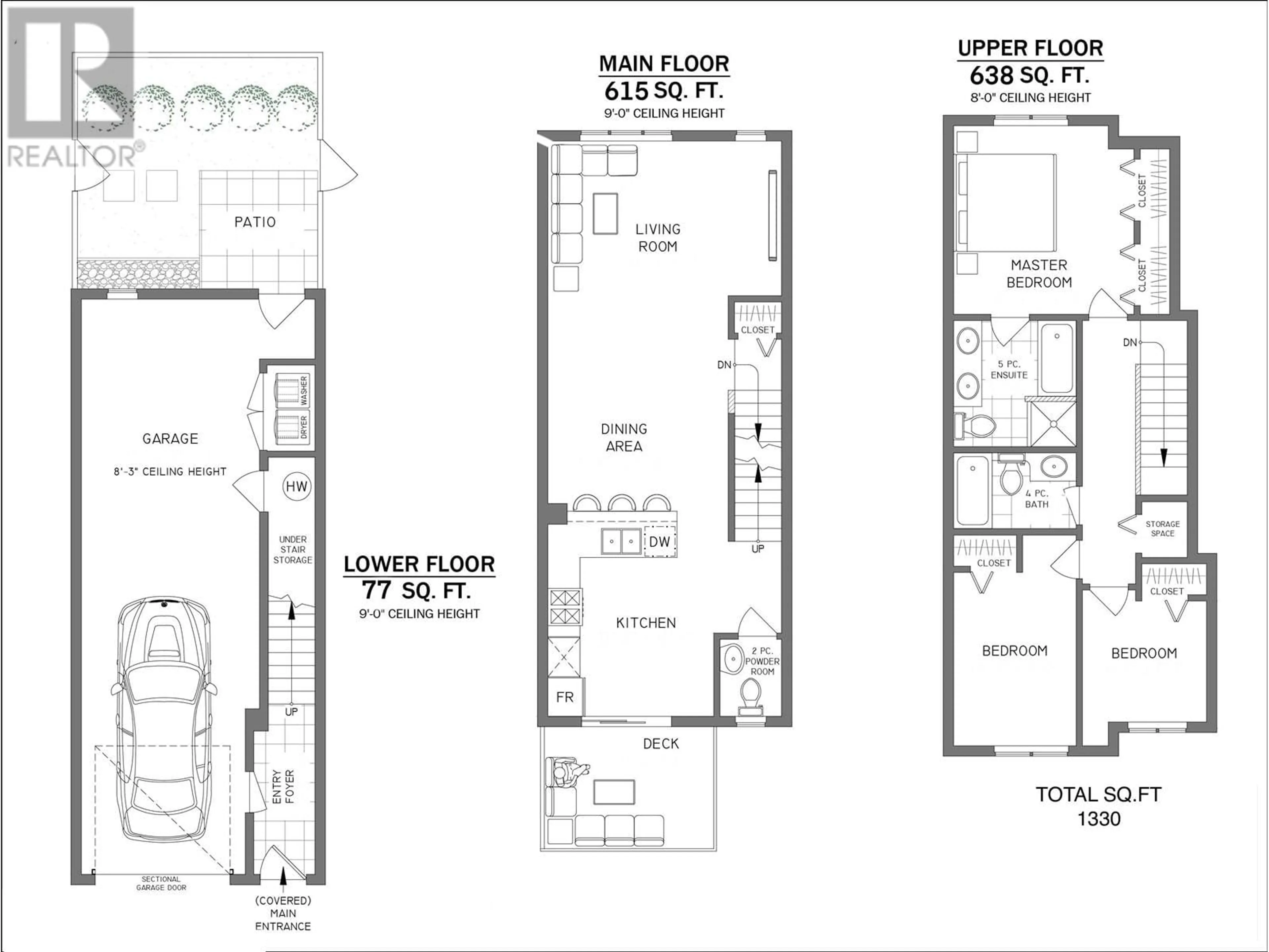 Floor plan for 52 - 9566 TOMICKI AVENUE, Richmond British Columbia V6X0E6