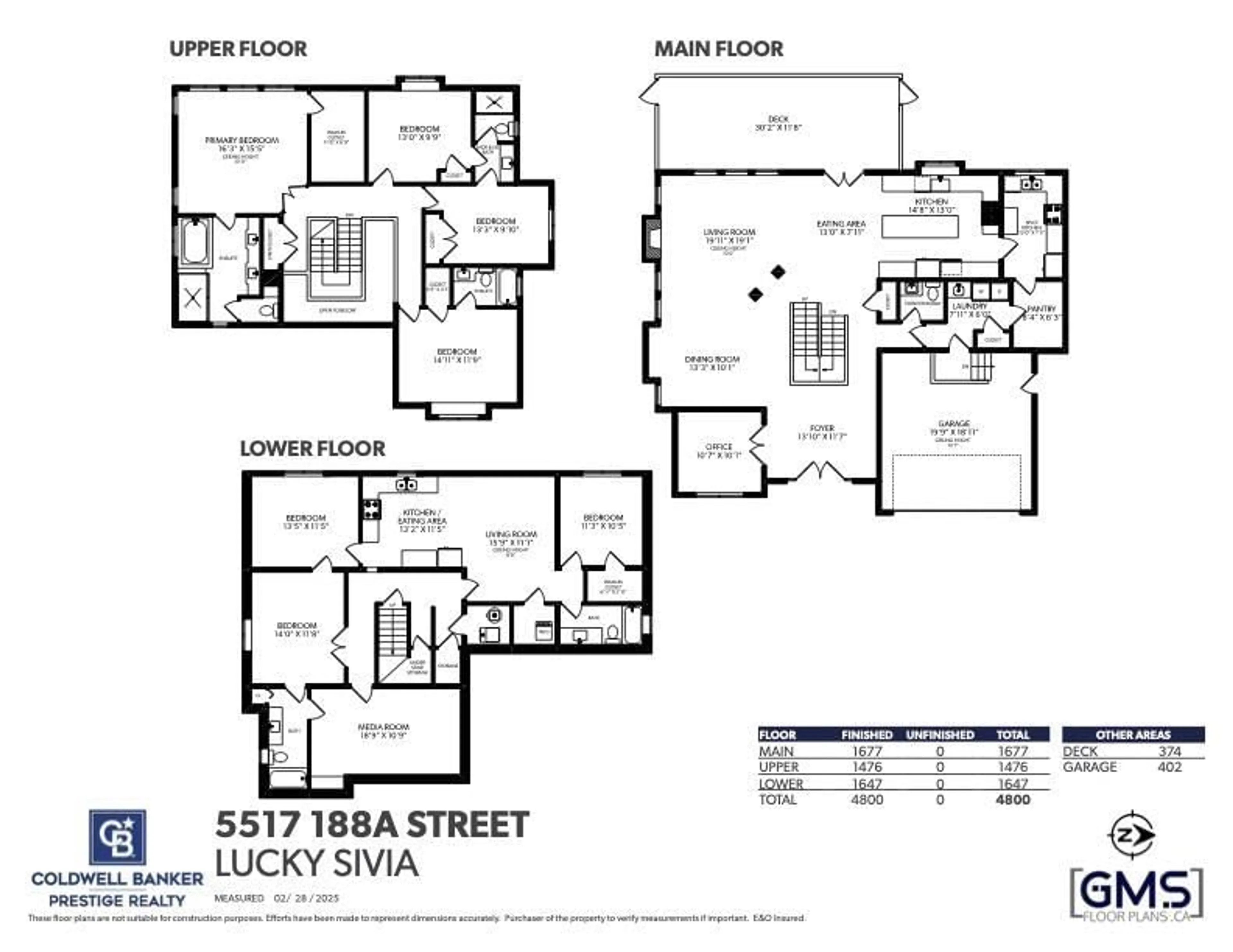 Floor plan for 5517 188A, Surrey British Columbia V3S6S4