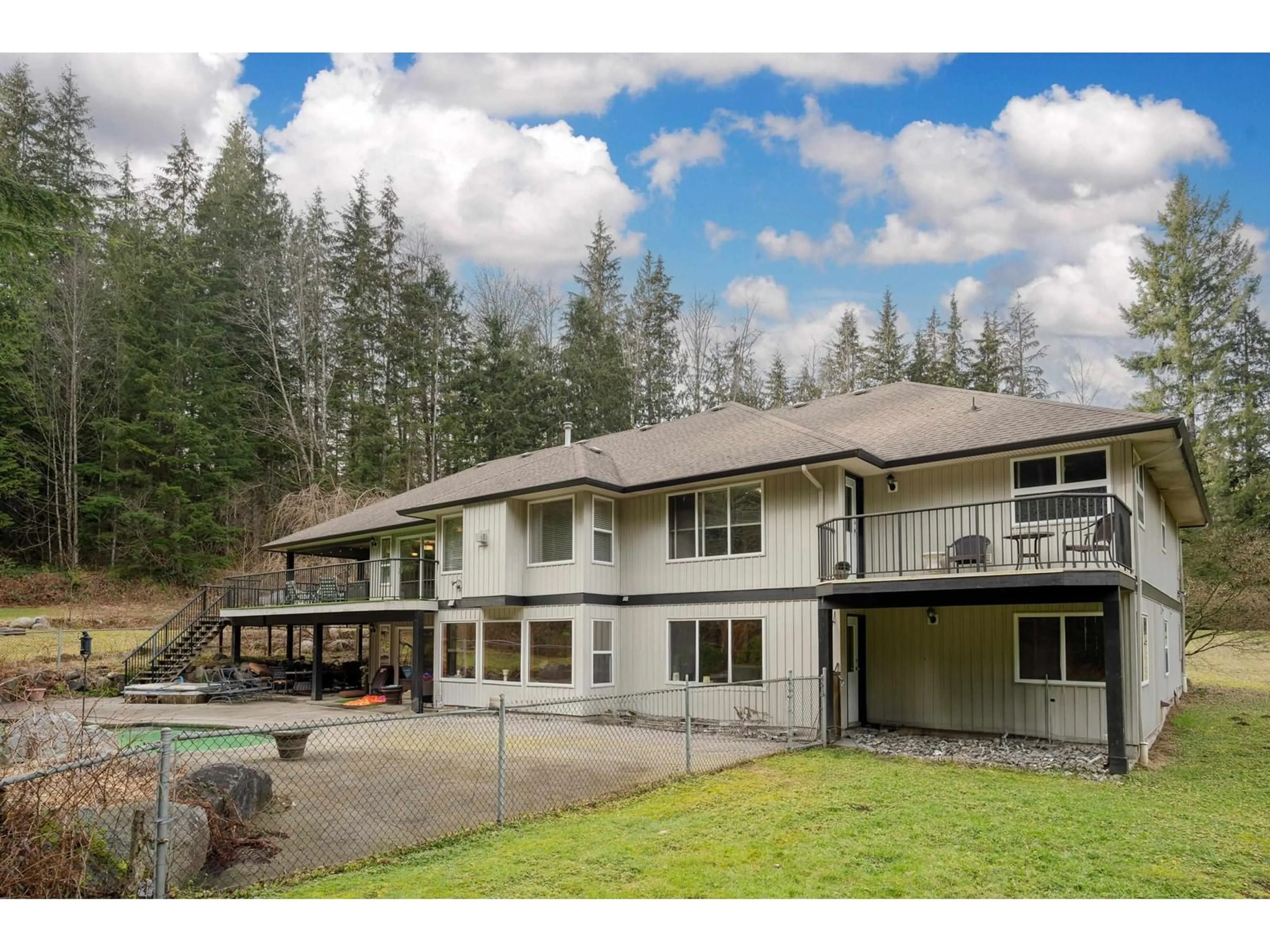 A pic from outside/outdoor area/front of a property/back of a property/a pic from drone, mountain view for 12236 POWELL STREET, Mission British Columbia V4S1C1