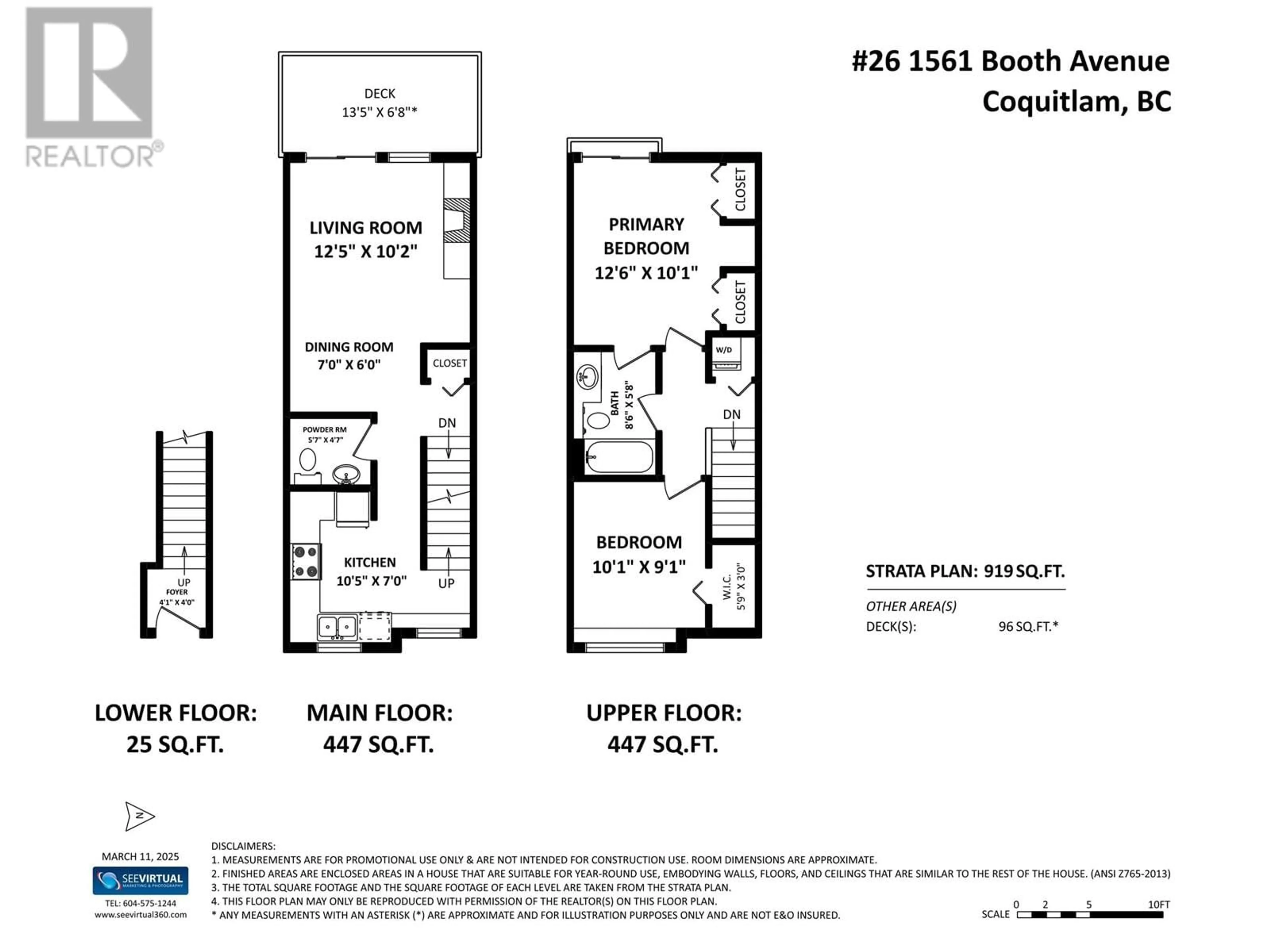 Floor plan for 26 1561 BOOTH AVENUE, Coquitlam British Columbia V3K6Z9