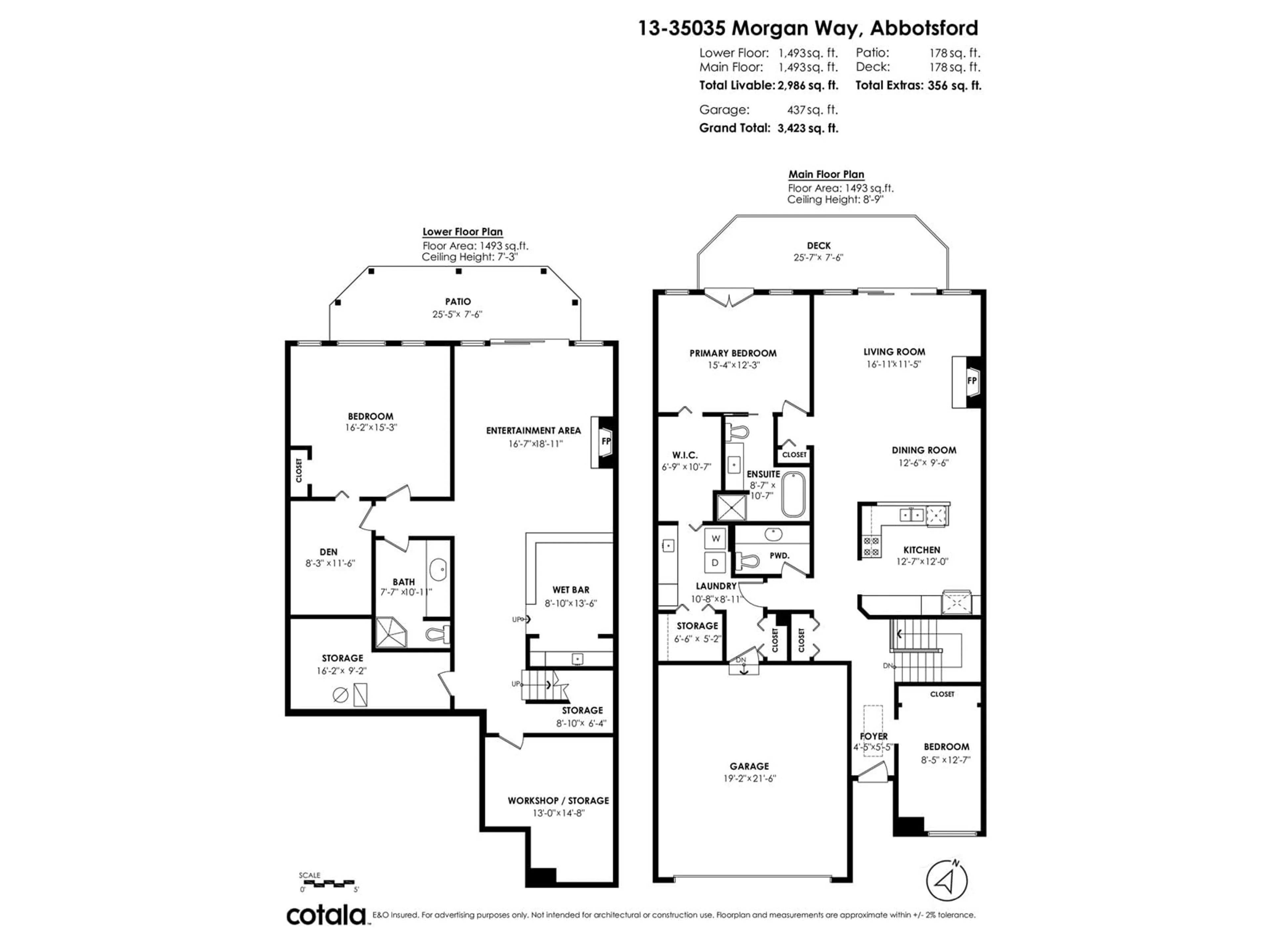 Floor plan for 13 - 35035 MORGAN, Abbotsford British Columbia V2S5T7