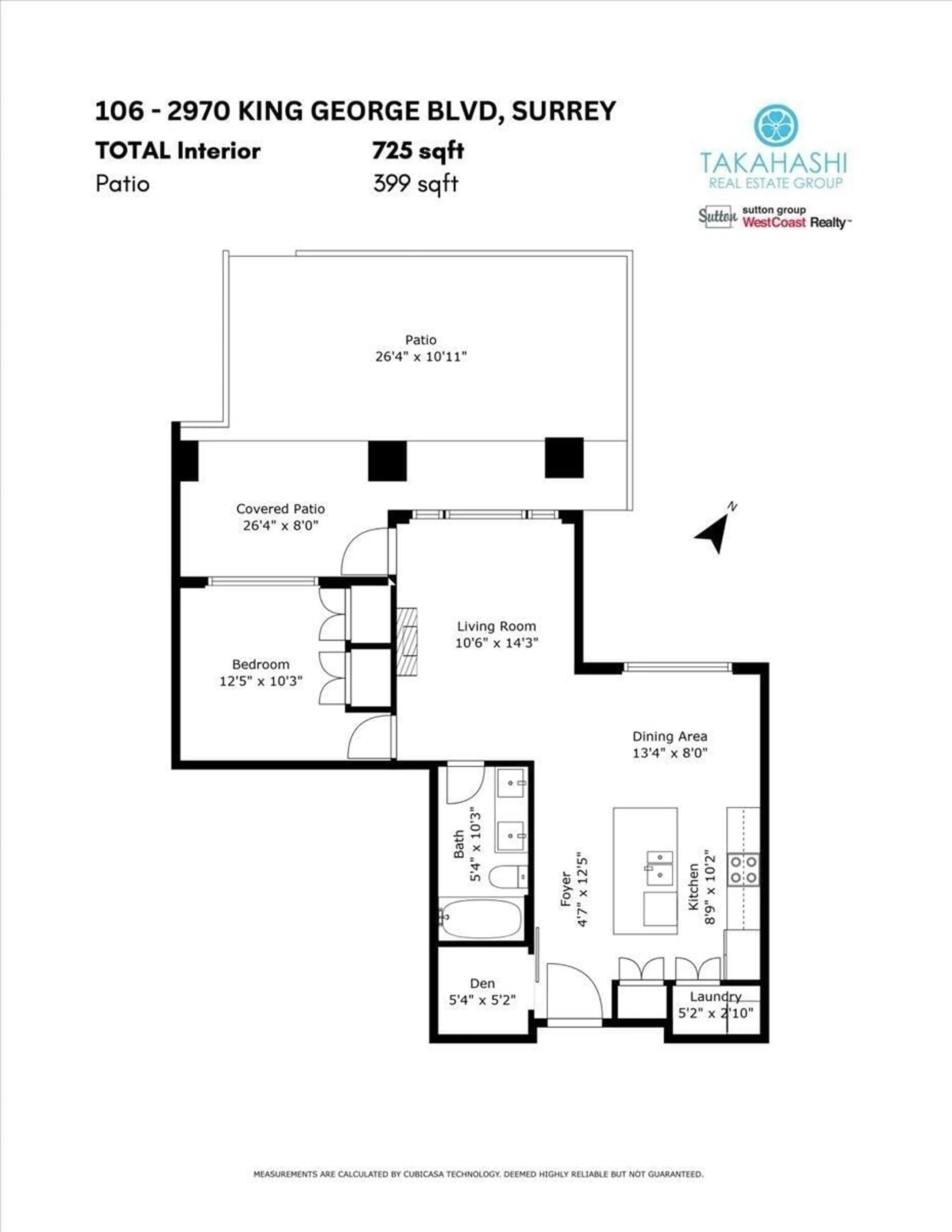 Floor plan for 106 - 2970 KING GEORGE, Surrey British Columbia V4P0E6