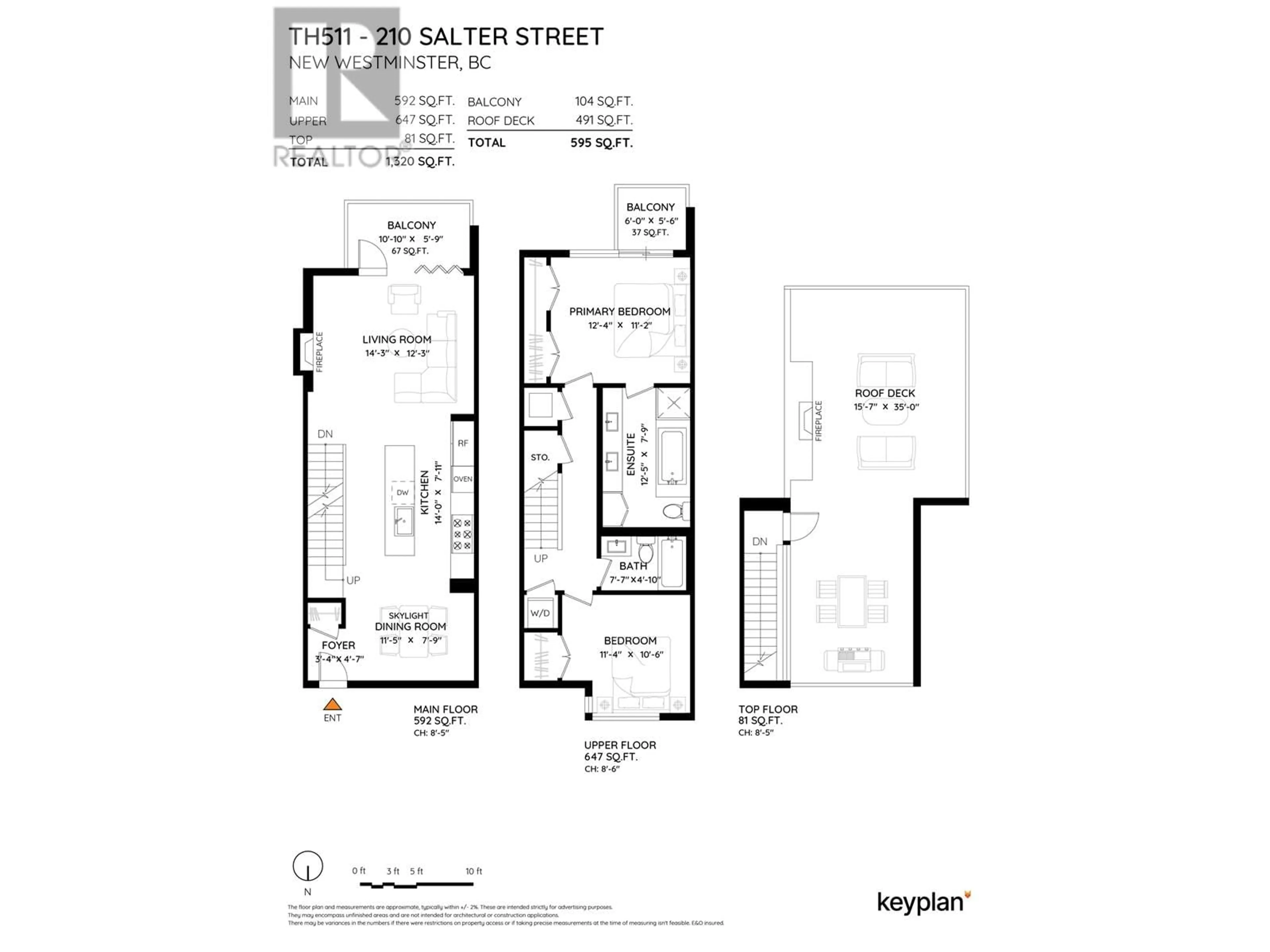 Floor plan for TH511 210 SALTER STREET, New Westminster British Columbia V3M0J9