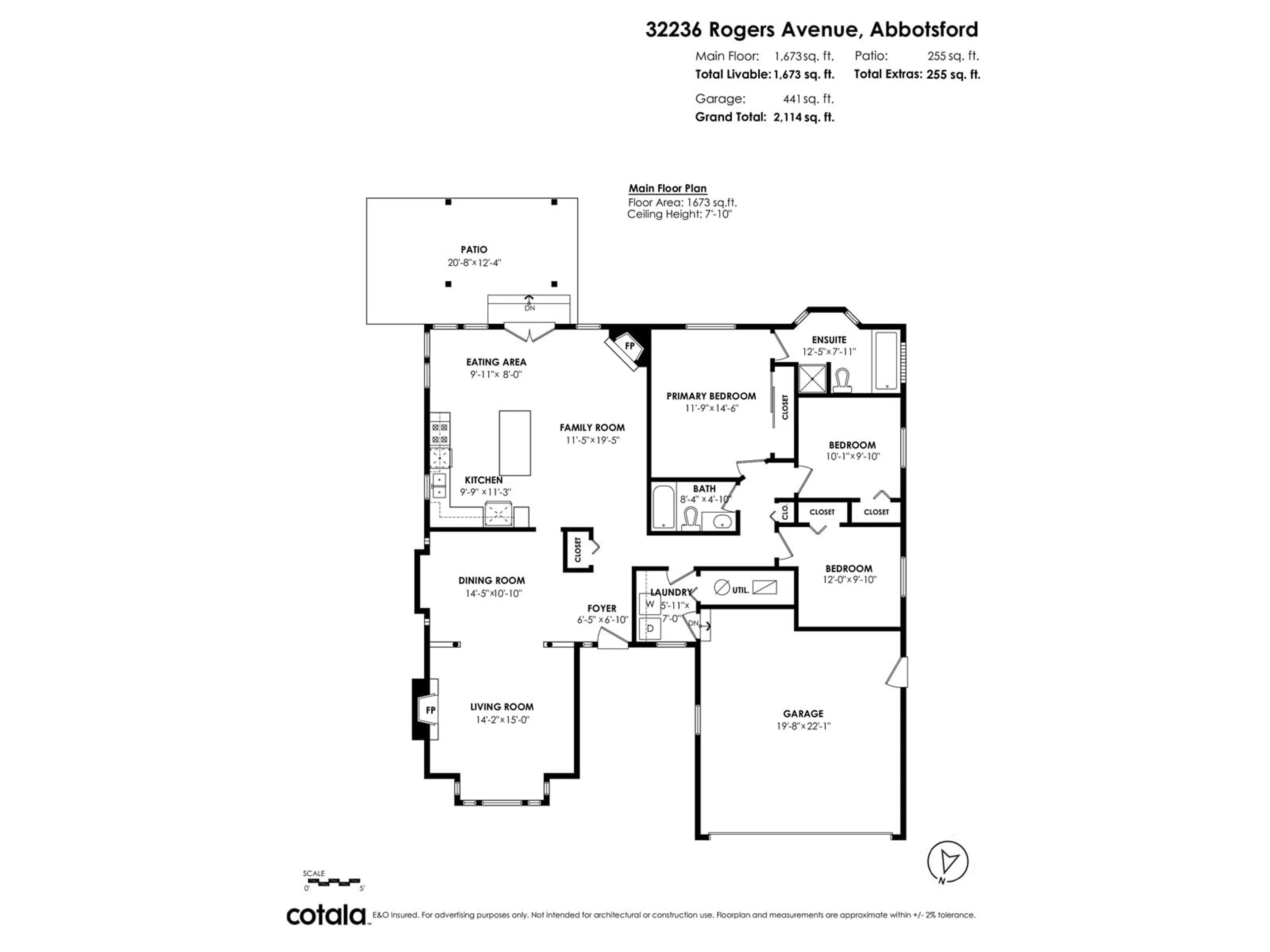 Floor plan for 32236 ROGERS, Abbotsford British Columbia V2T5B6