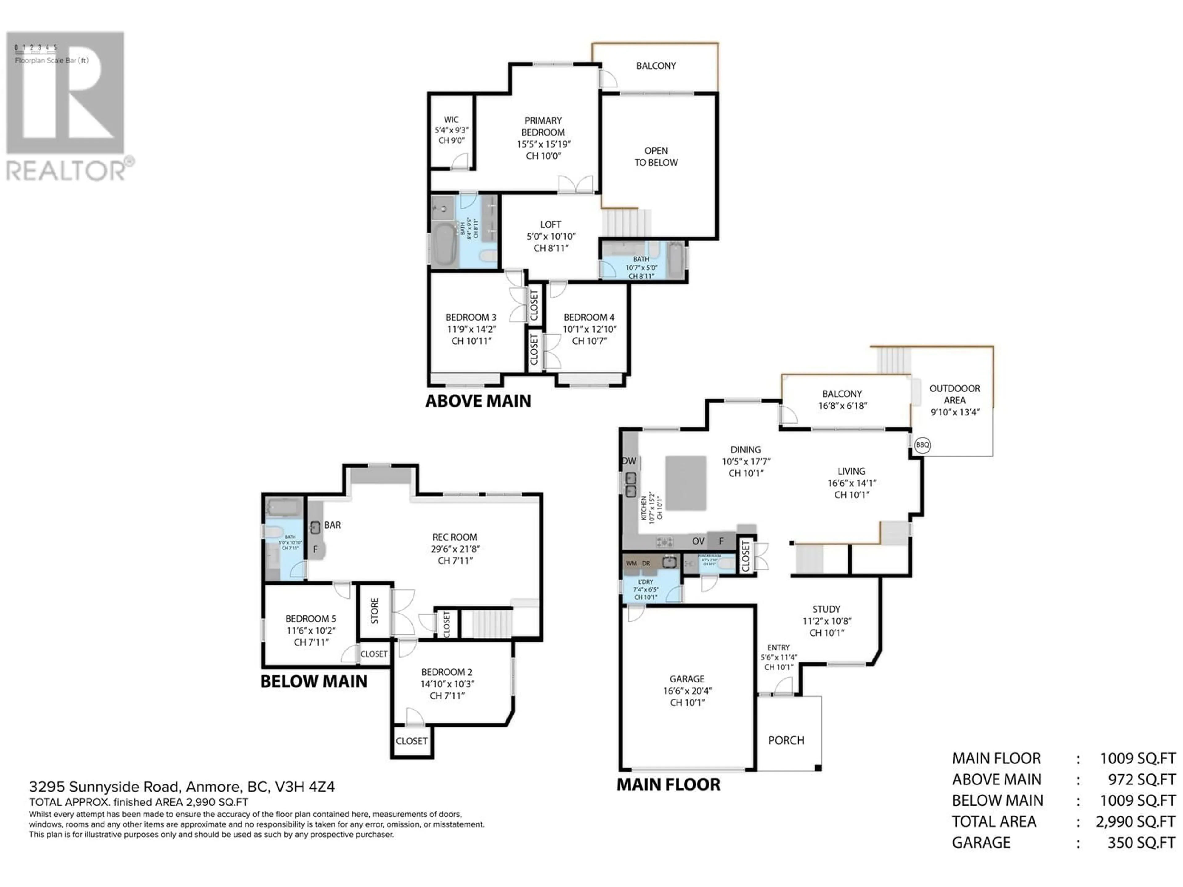 Floor plan for 44 - 3295 SUNNYSIDE ROAD, Anmore British Columbia V3H4Z4
