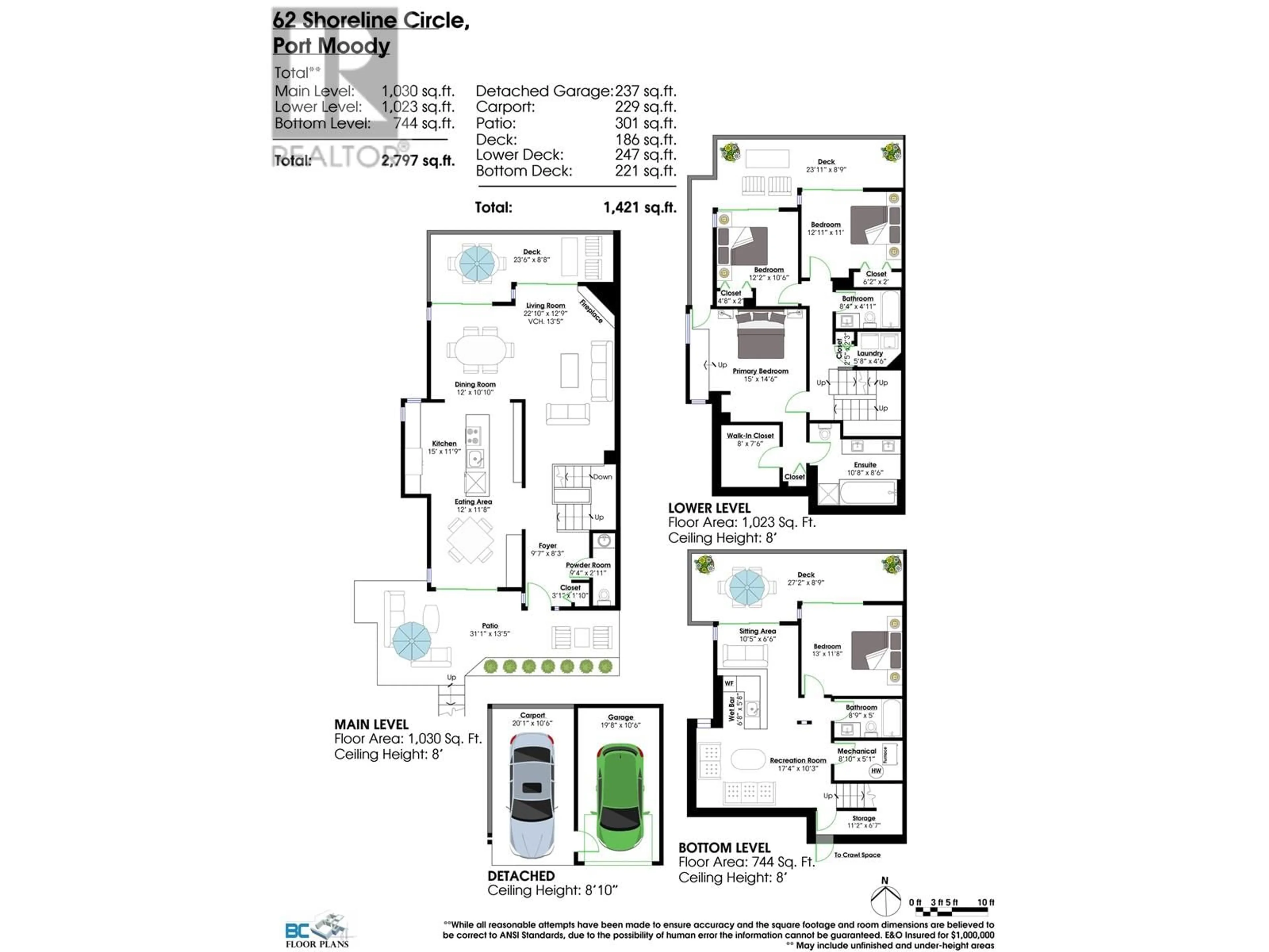 Floor plan for 62 SHORELINE CIRCLE, Port Moody British Columbia V3N0H2