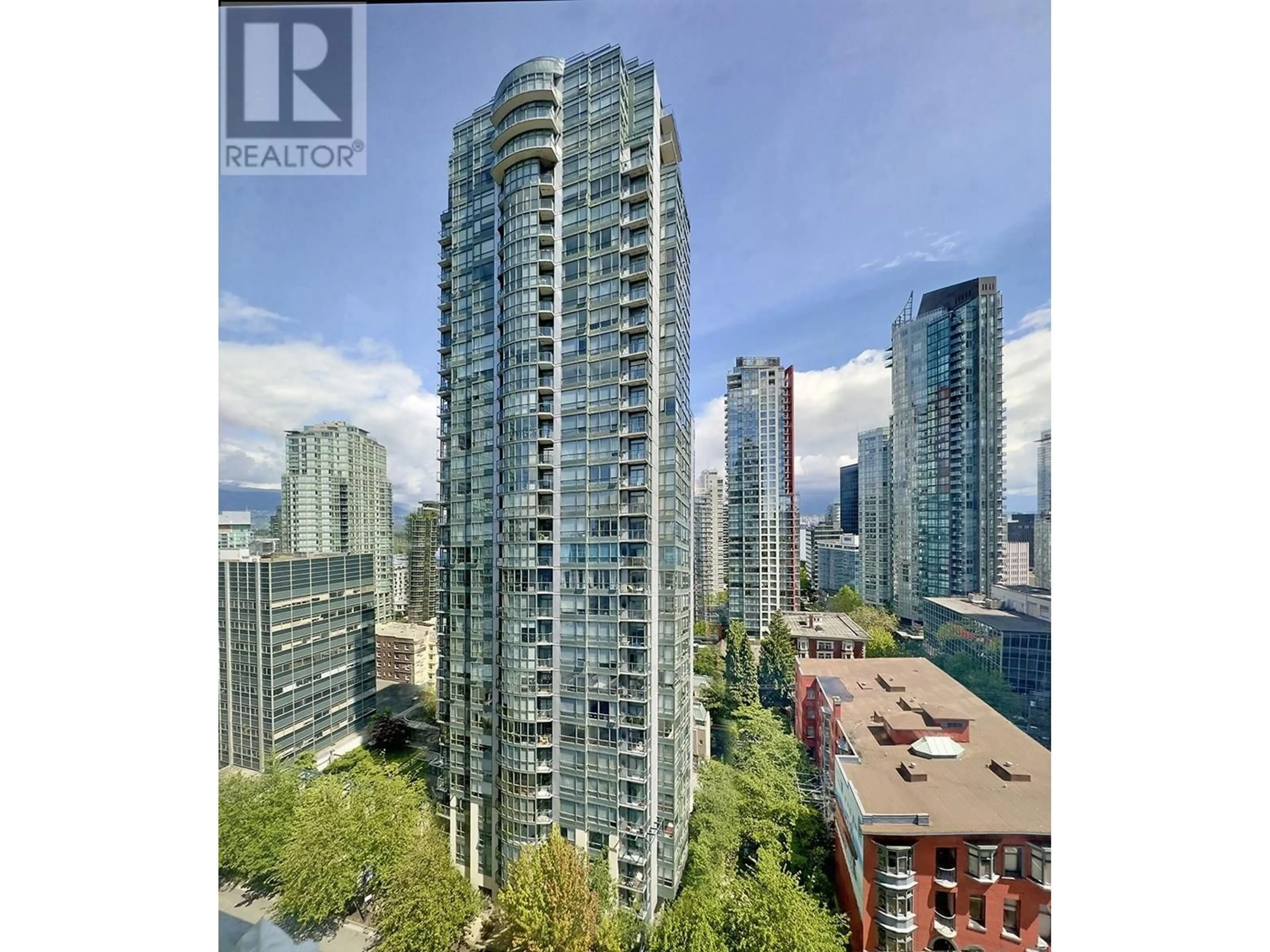 A pic from outside/outdoor area/front of a property/back of a property/a pic from drone, city buildings view from balcony for 1703 1239 W GEORGIA STREET, Vancouver British Columbia V6E4R8