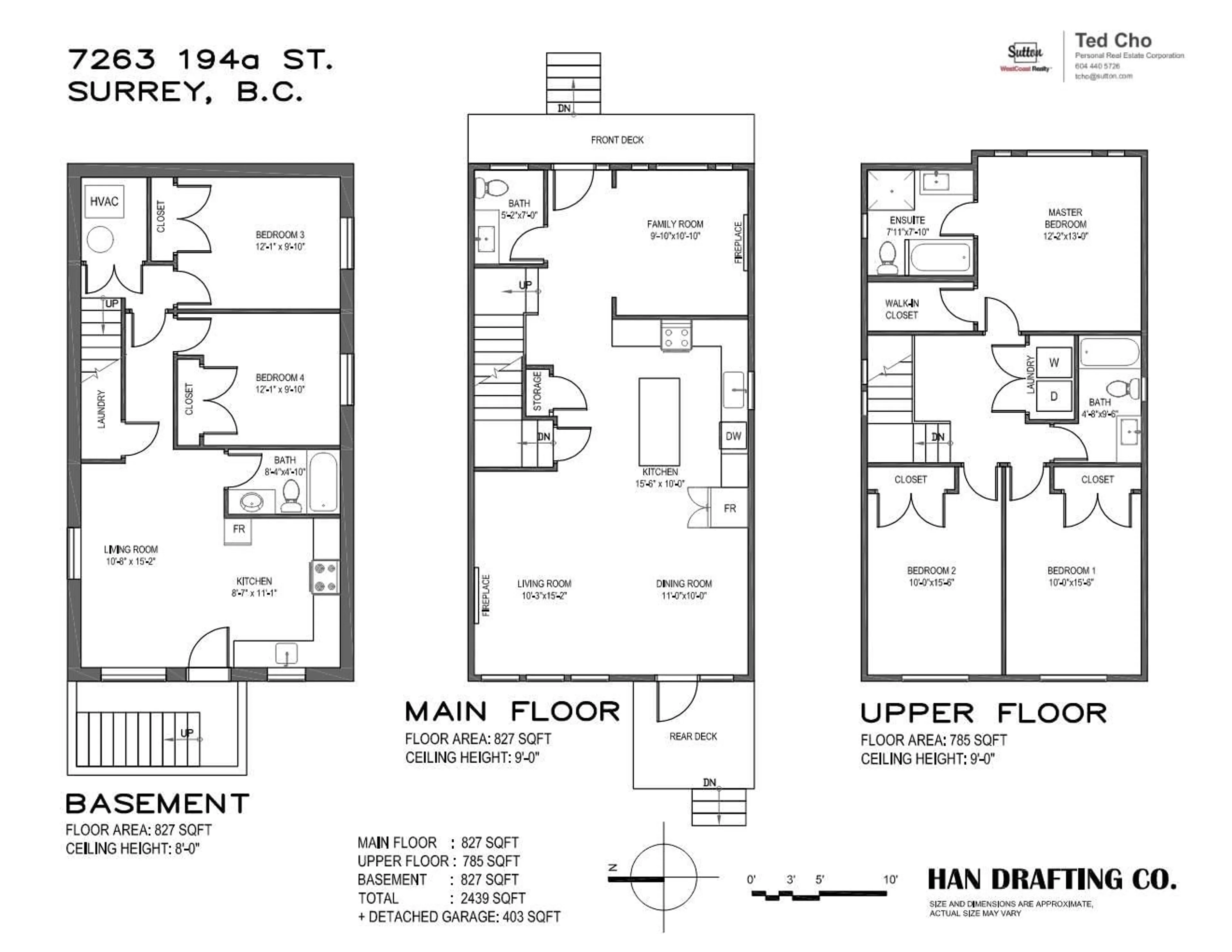 Floor plan for 7263 194A STREET, Surrey British Columbia V4N6K1