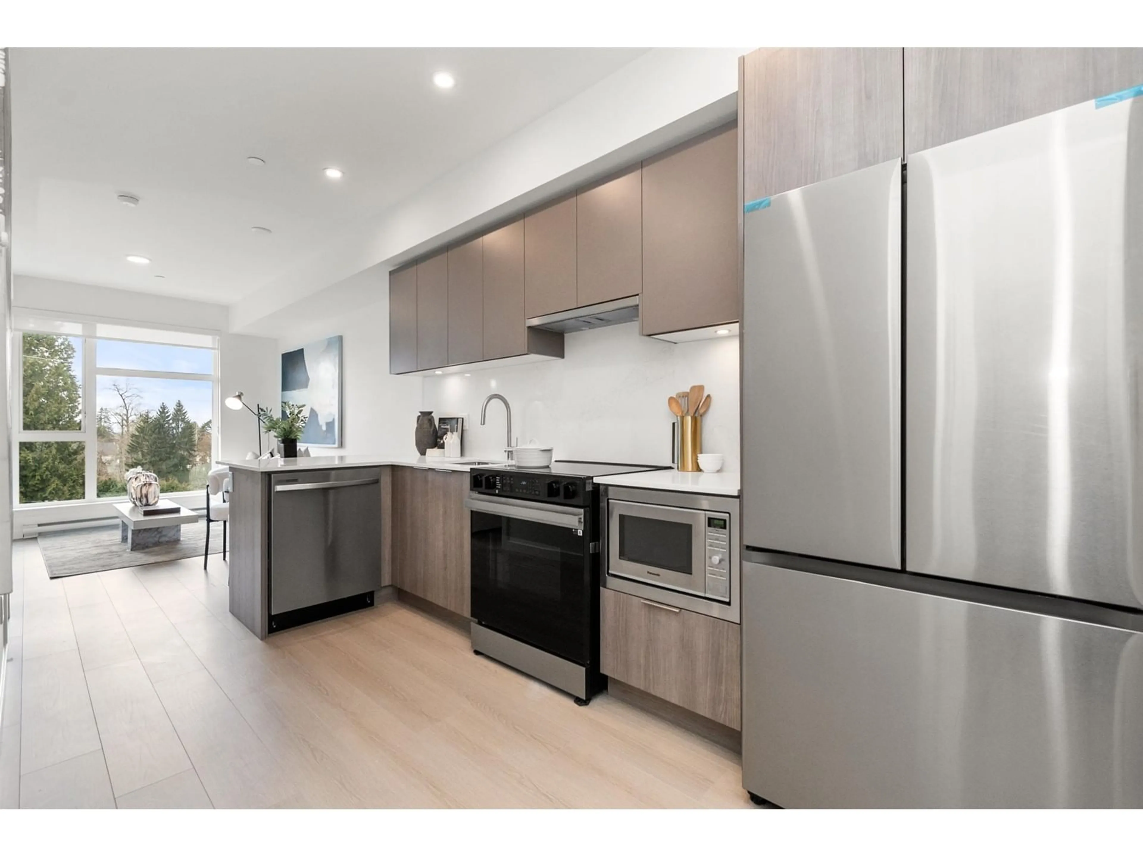 Open concept kitchen, unknown for W408 10828 139A STREET, Surrey British Columbia V3R0H3