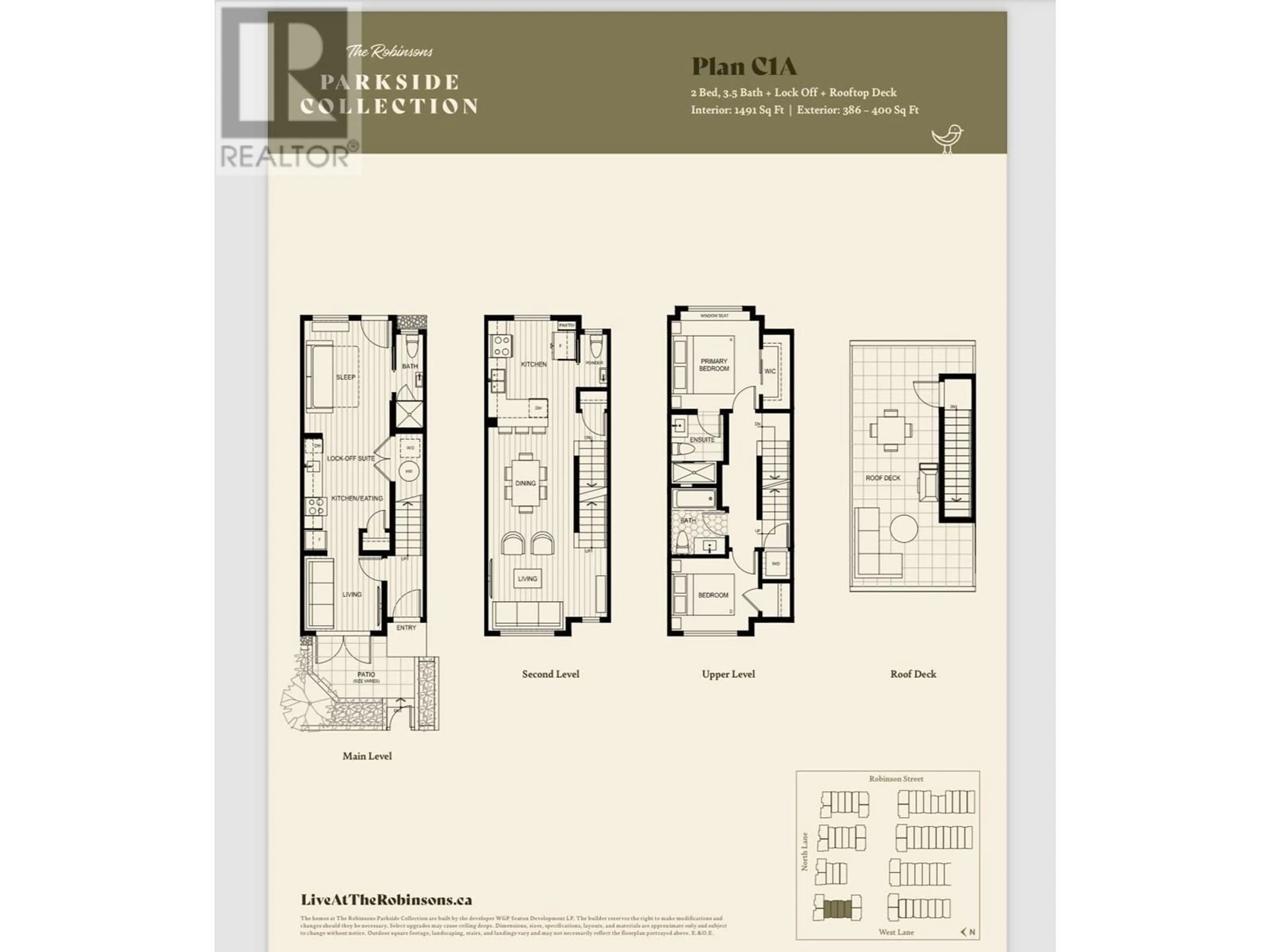 Floor plan for SL 6 720 ROBINSON STREET, Coquitlam British Columbia V3J4G1