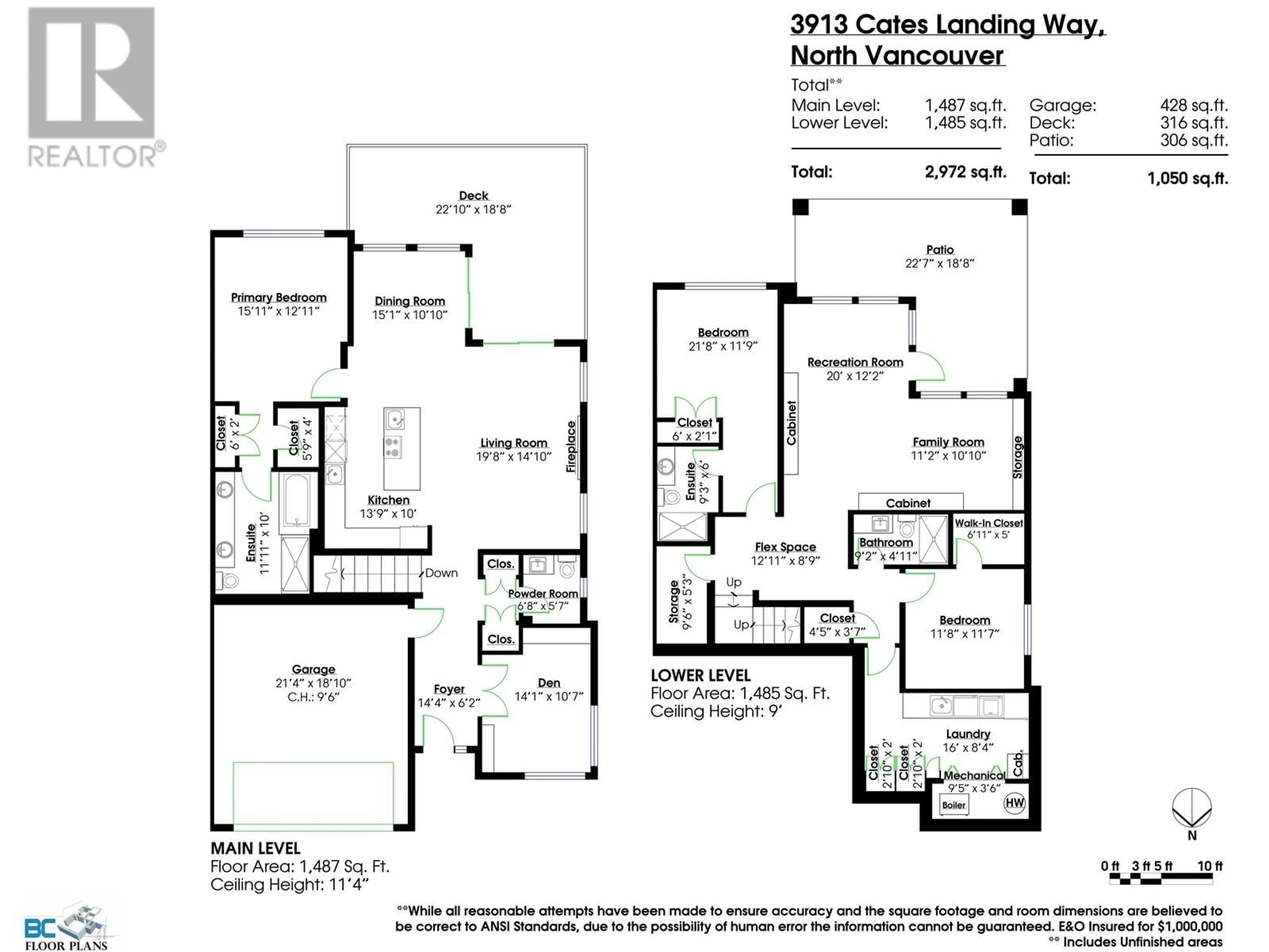 Floor plan for 3913 CATES LANDING WAY, North Vancouver British Columbia V7G0A6