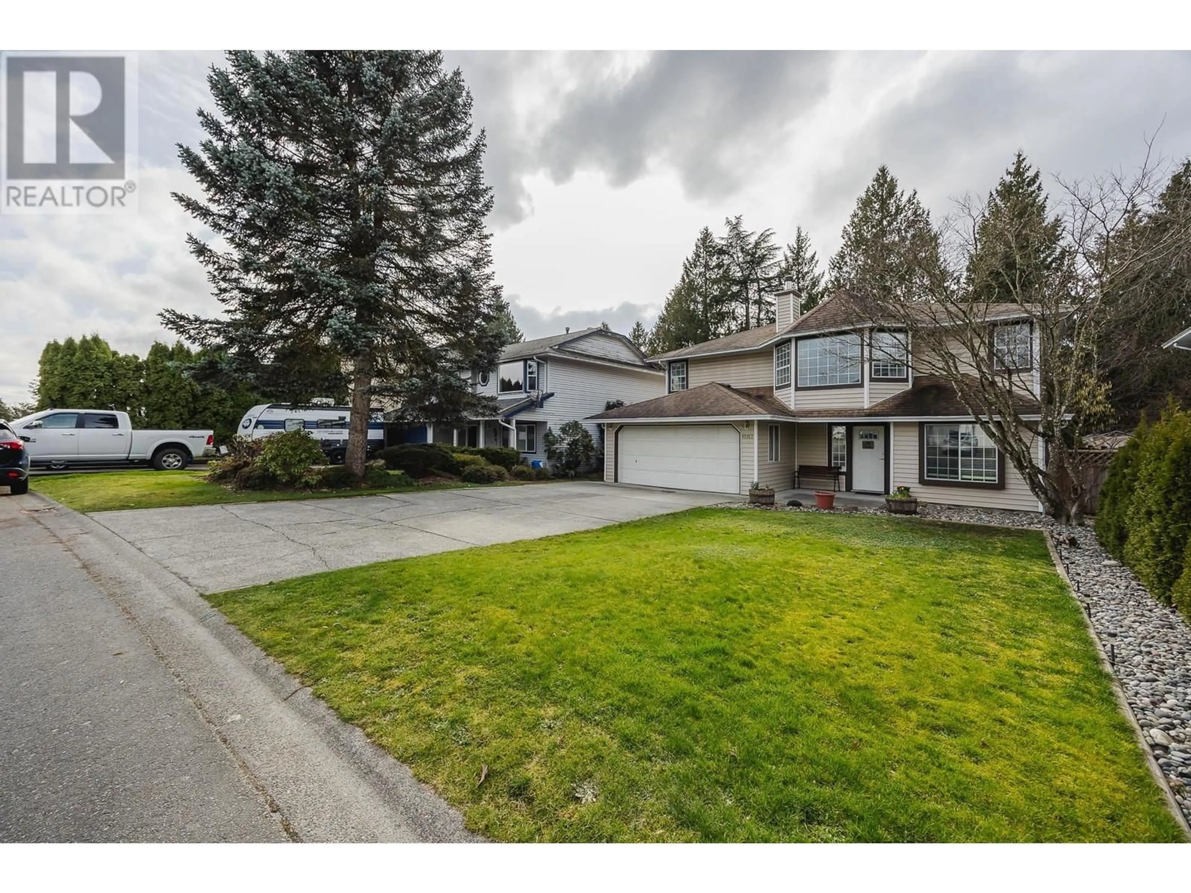 A pic from outside/outdoor area/front of a property/back of a property/a pic from drone, street for 12157 234 STREET, Maple Ridge British Columbia V2X9K9