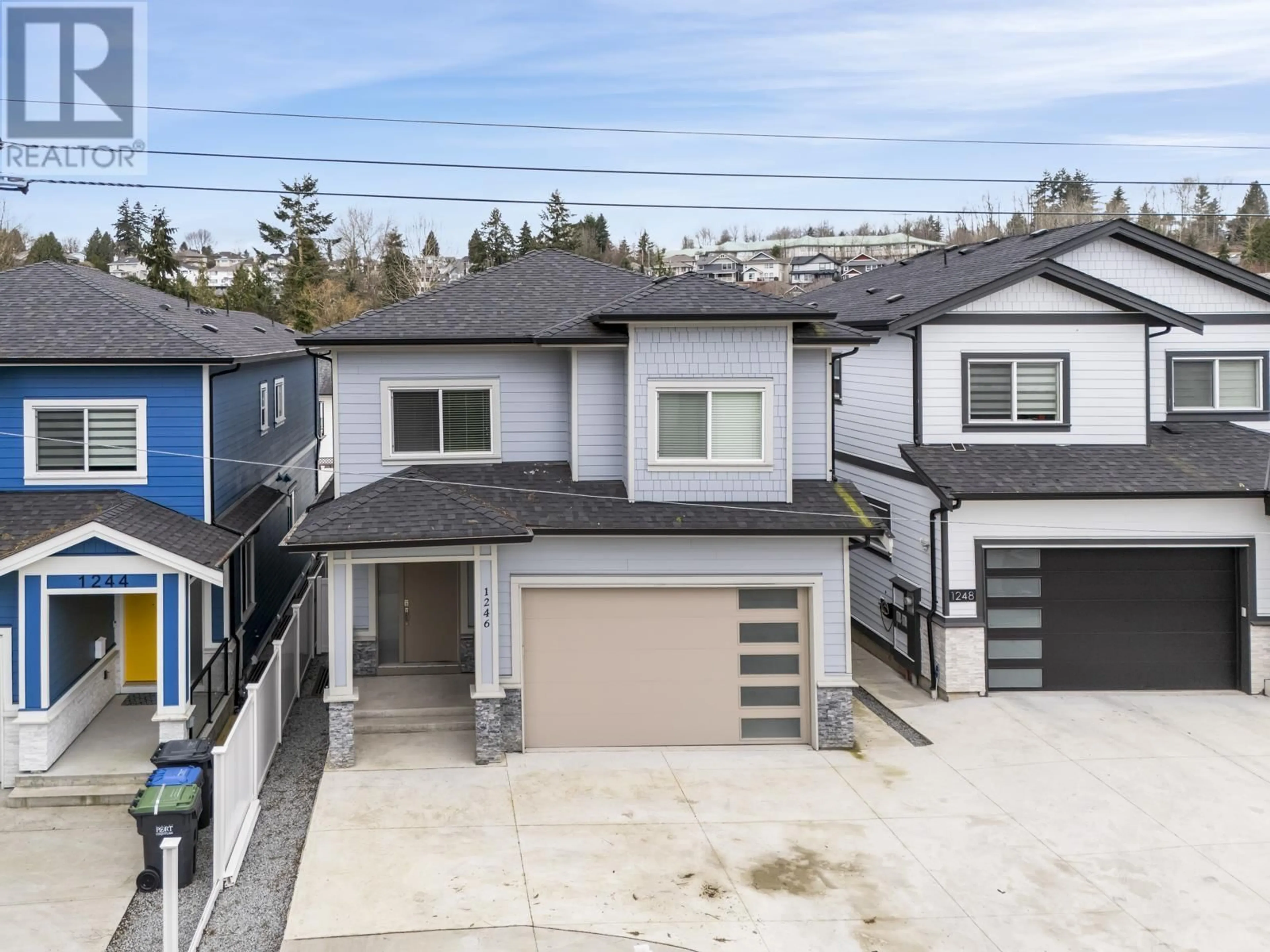 A pic from outside/outdoor area/front of a property/back of a property/a pic from drone, street for 1246 PITT RIVER ROAD, Port Coquitlam British Columbia V3C1N5