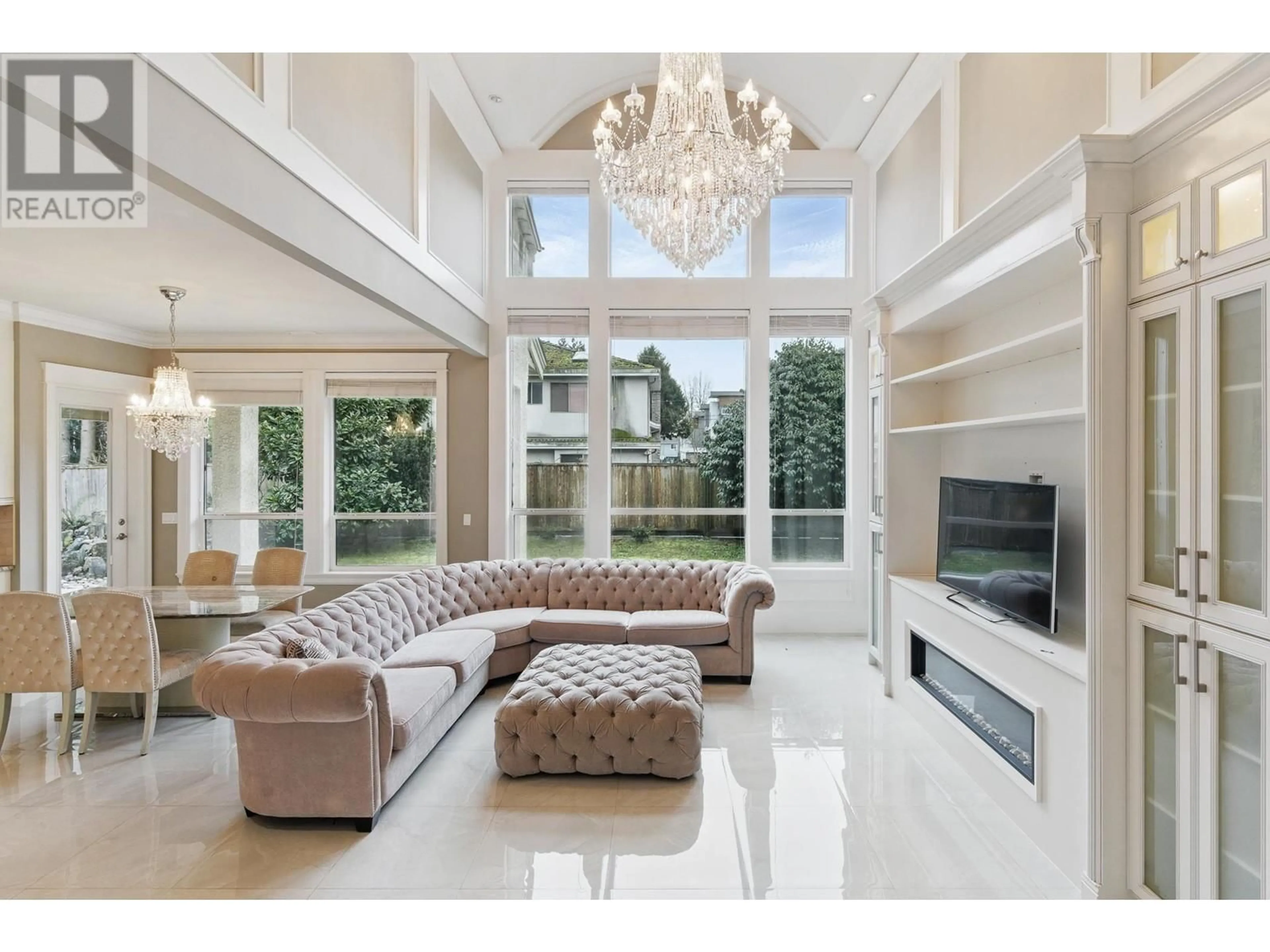 Living room with furniture, ceramic/tile floor for 7220 GILHURST CRESCENT, Richmond British Columbia V7A1N9