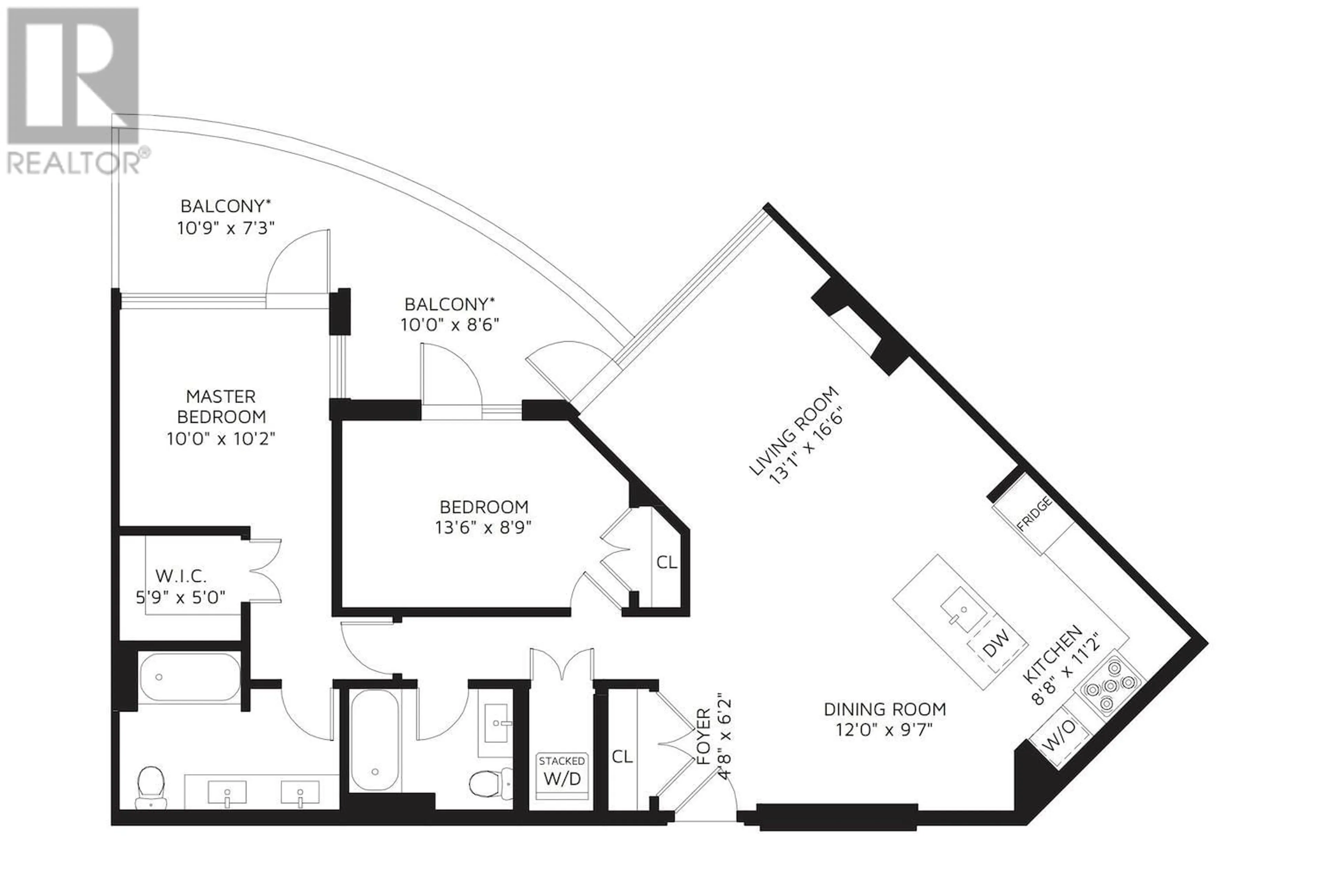 Floor plan for 610 - 9373 HEMLOCK DRIVE, Richmond British Columbia V6Y0A9