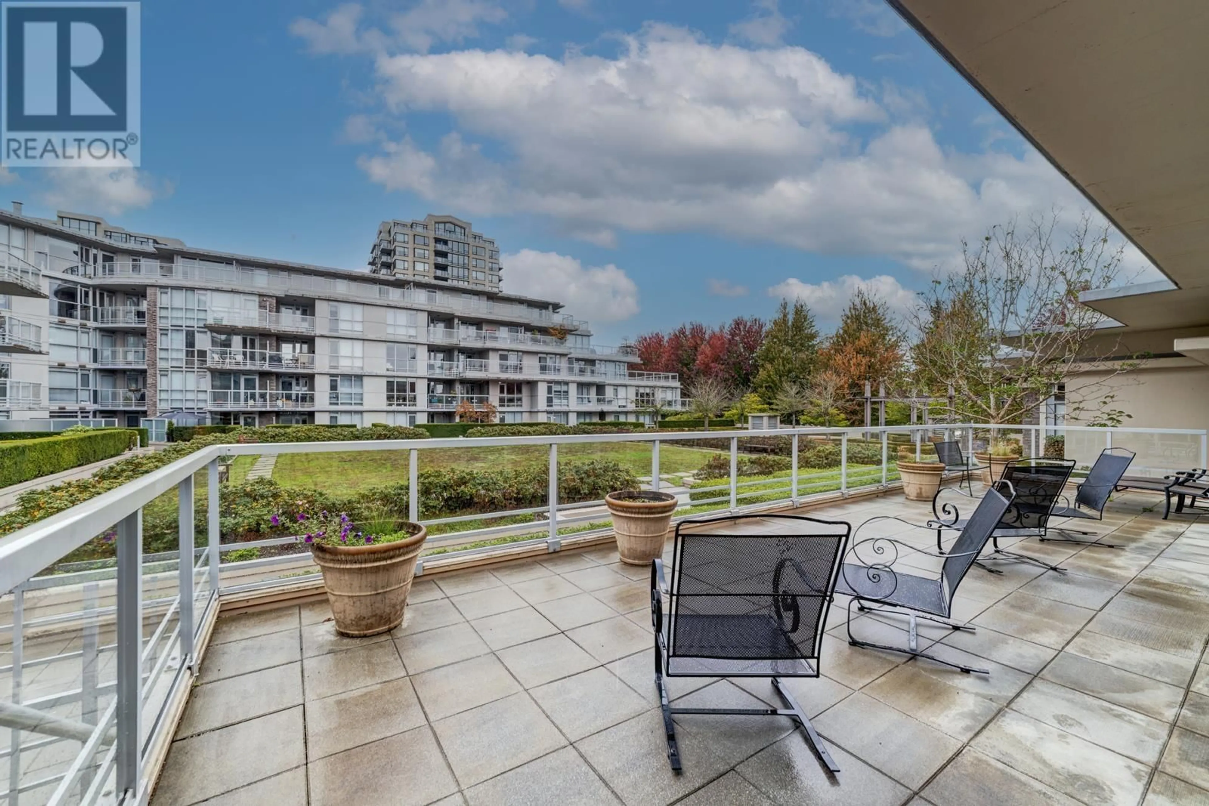 Patio, city buildings view from balcony for 610 - 9373 HEMLOCK DRIVE, Richmond British Columbia V6Y0A9