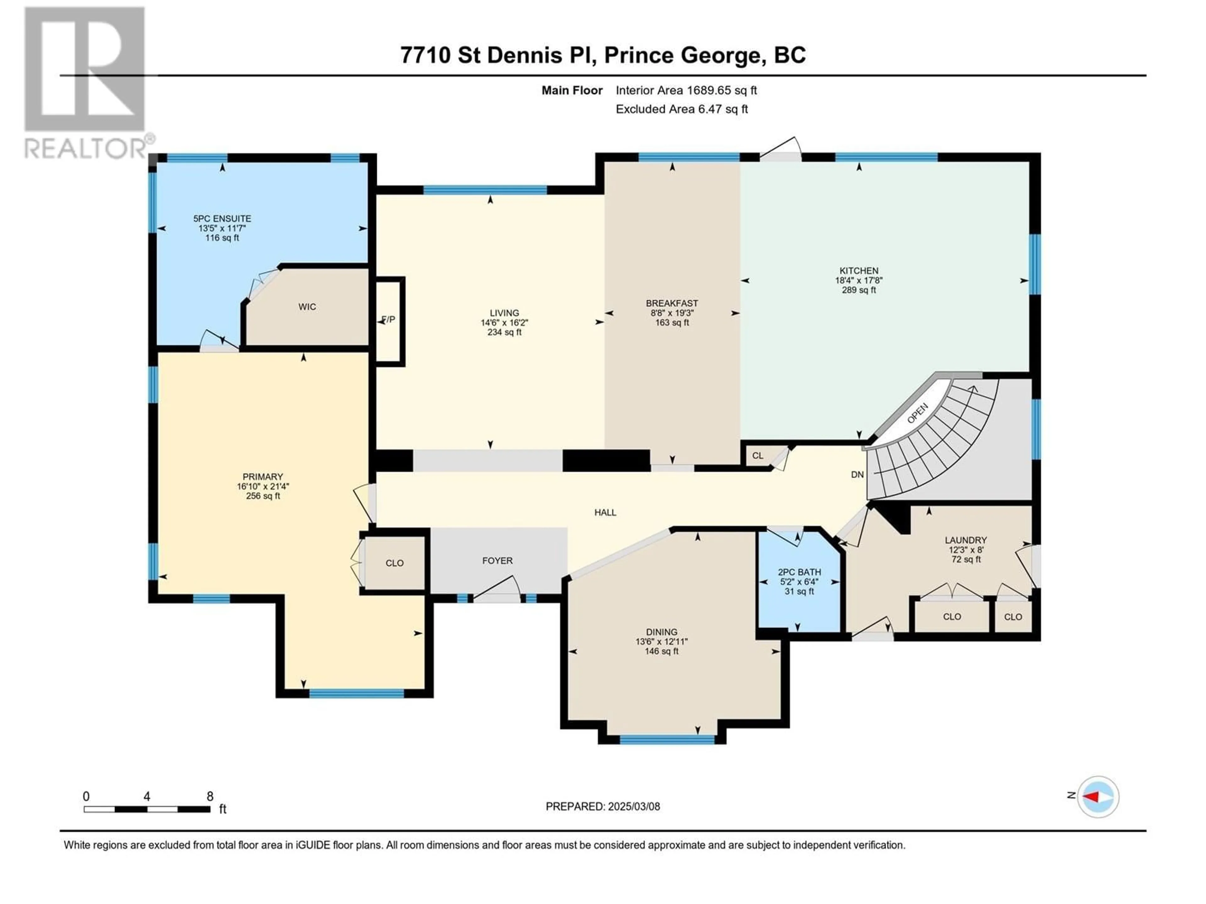 Floor plan for 7710 ST DENNIS PLACE, Prince George British Columbia V2N4K2