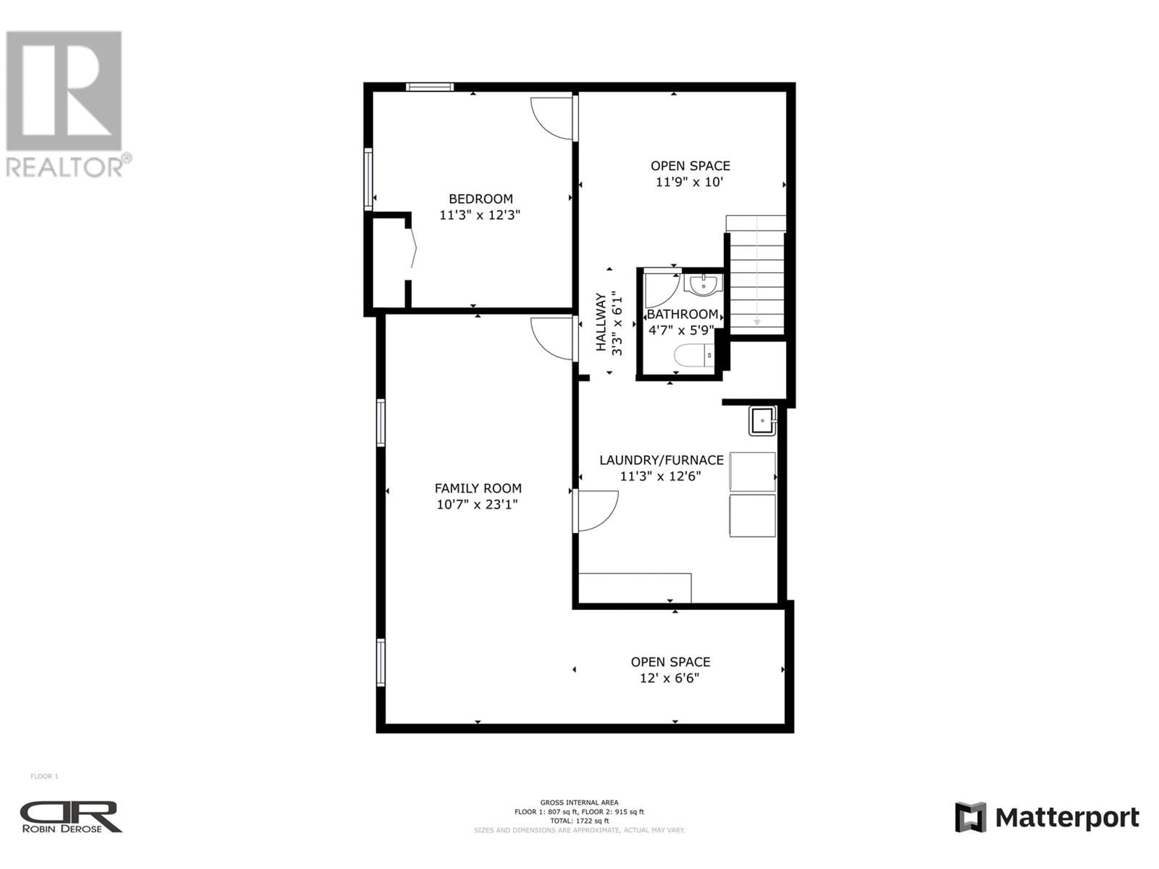 Floor plan for 8915 91 STREET, Fort St. John British Columbia V1J4T4