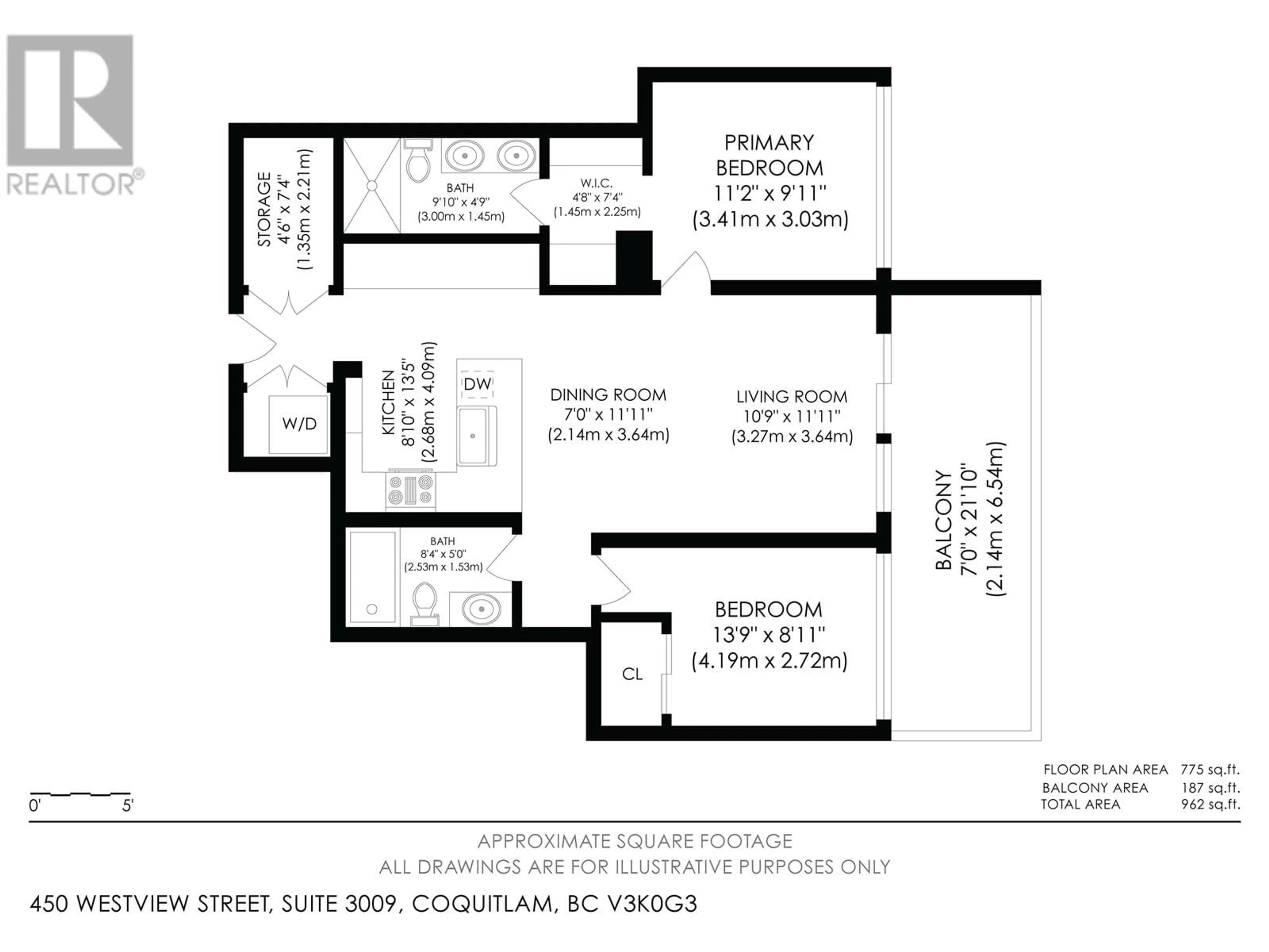 Floor plan for 3009 - 450 WESTVIEW STREET, Coquitlam British Columbia V3K0G3