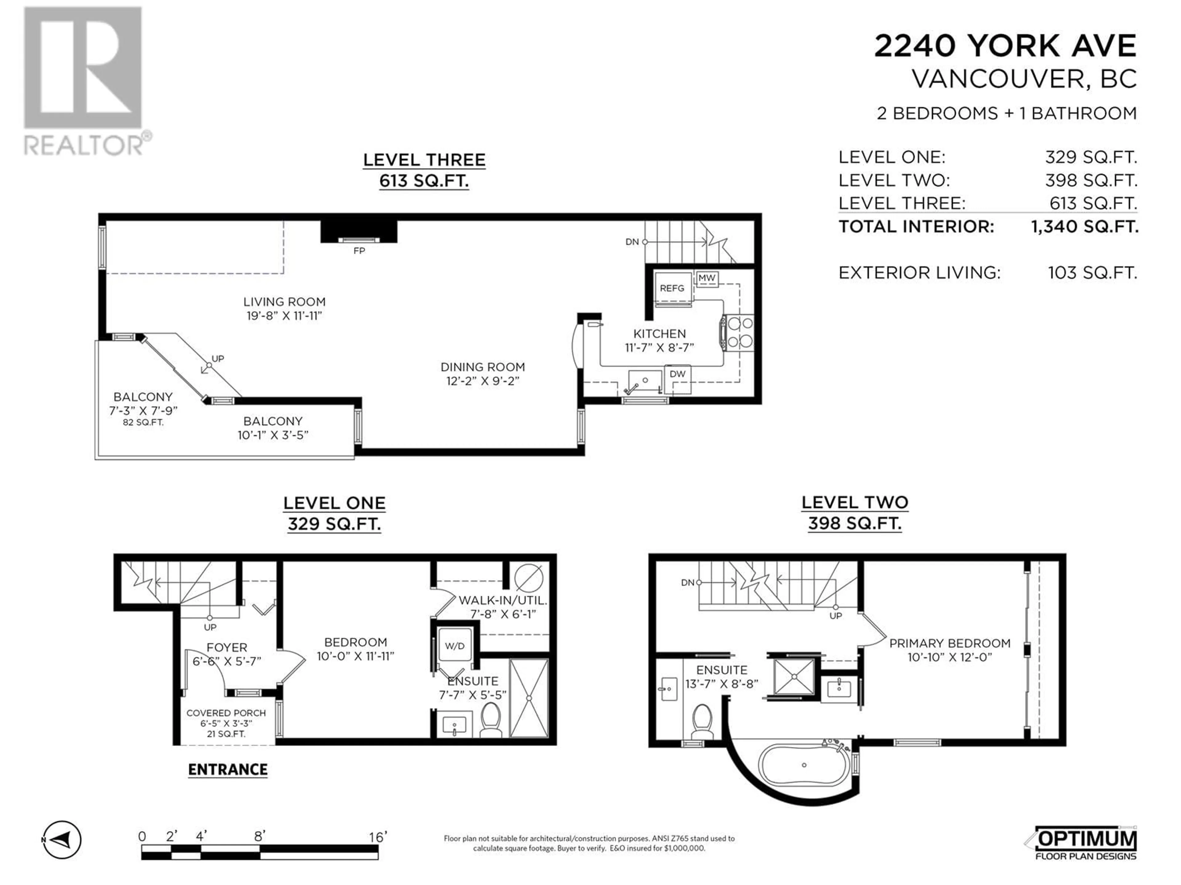 Floor plan for 2240 YORK AVENUE, Vancouver British Columbia V6K1C6