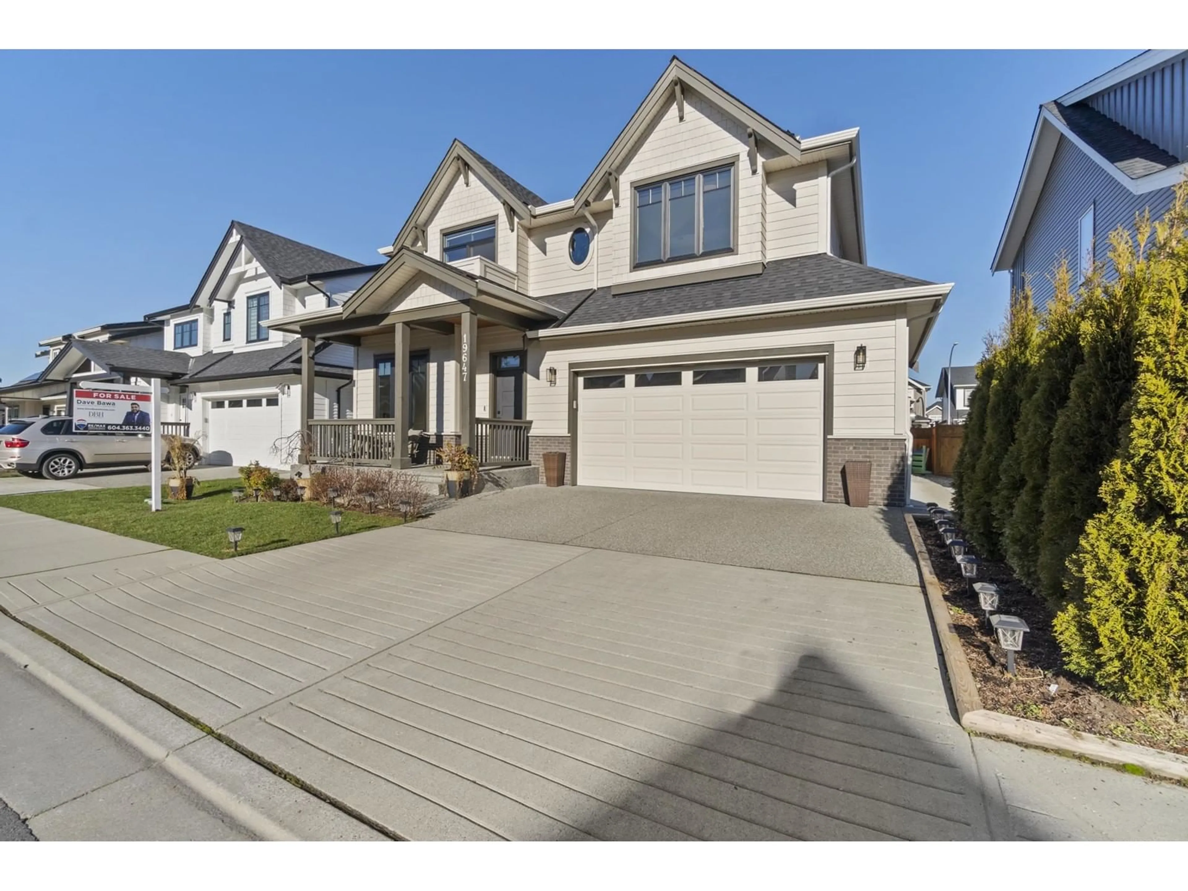 Home with vinyl exterior material, street for 19647 73C AVENUE, Langley British Columbia V2Y1S1