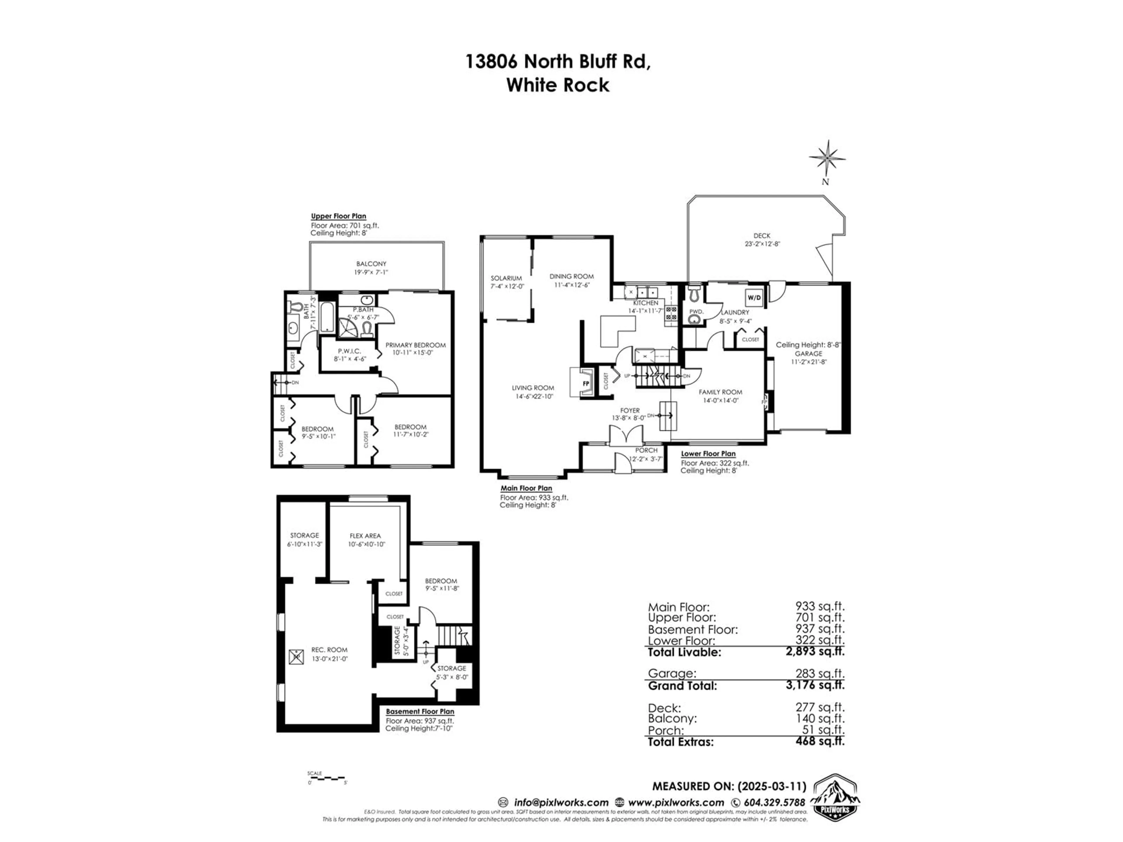 Floor plan for 13806 NORTH BLUFF ROAD, White Rock British Columbia V4B3B9