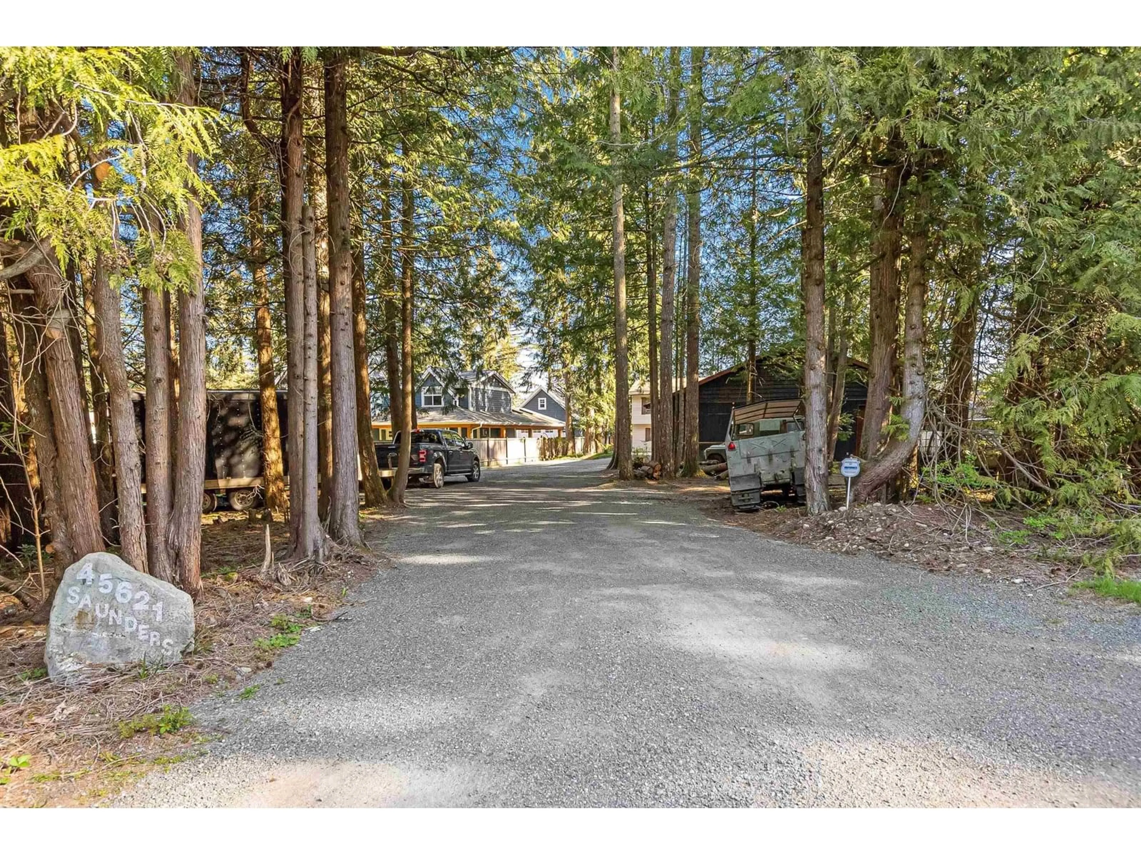 A pic from outside/outdoor area/front of a property/back of a property/a pic from drone, forest/trees view for 45621 SLEEPY HOLLOW ROAD, Cultus Lake British Columbia V2R5A5