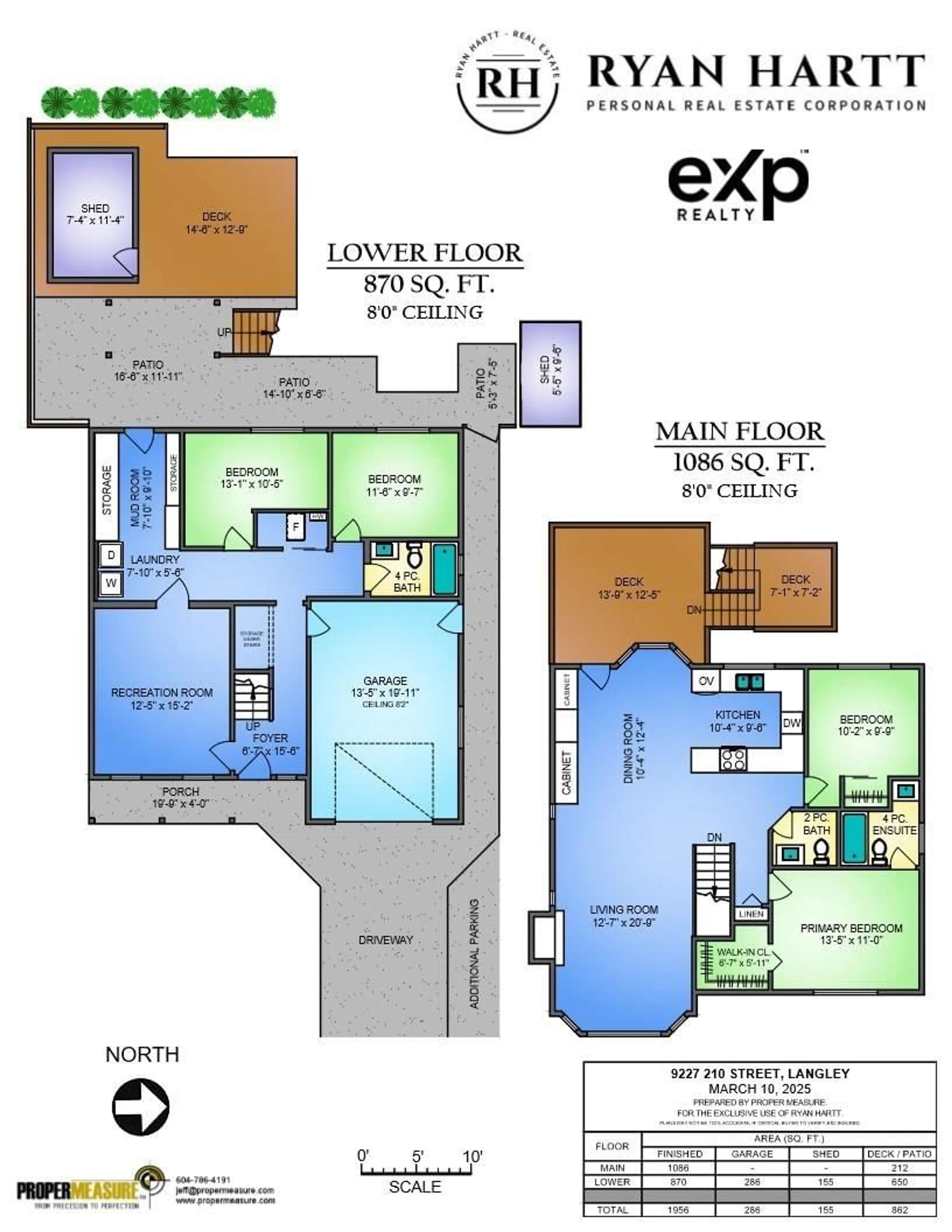 Floor plan for 9227 210 STREET, Langley British Columbia V1M2B4