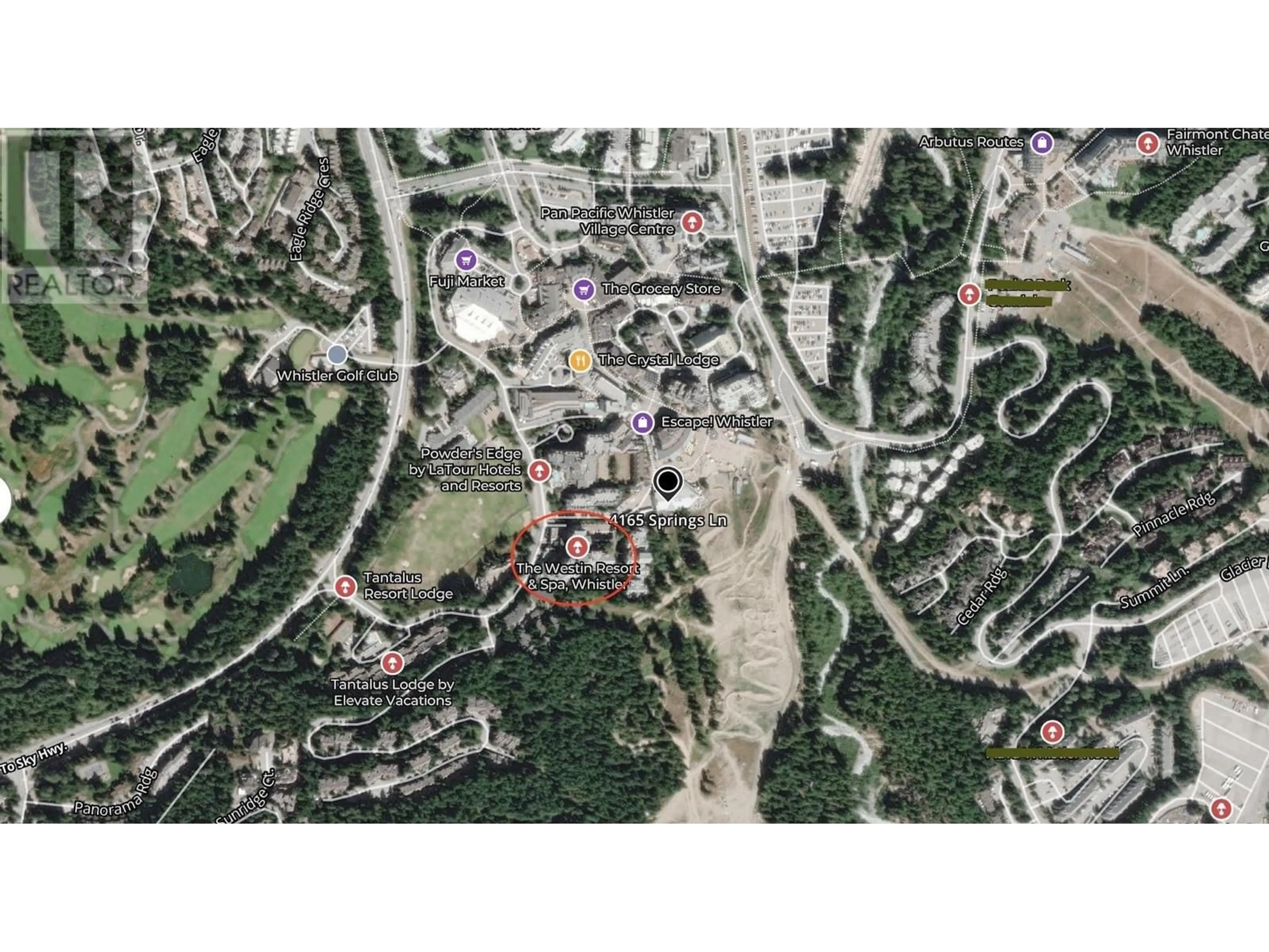 Picture of a map for 308 4090 WHISTLER WAY, Whistler British Columbia V8E1J3