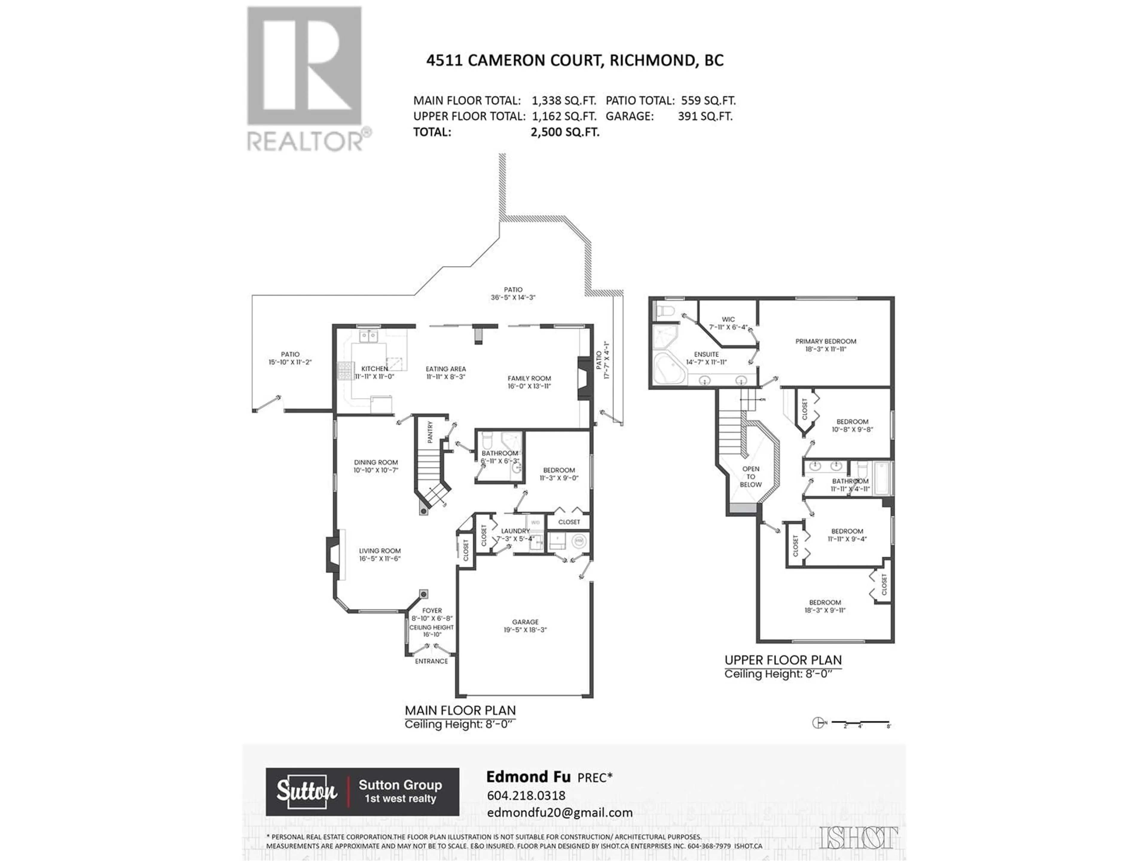 Floor plan for 4511 CAMERON COURT, Richmond British Columbia V6V2T5