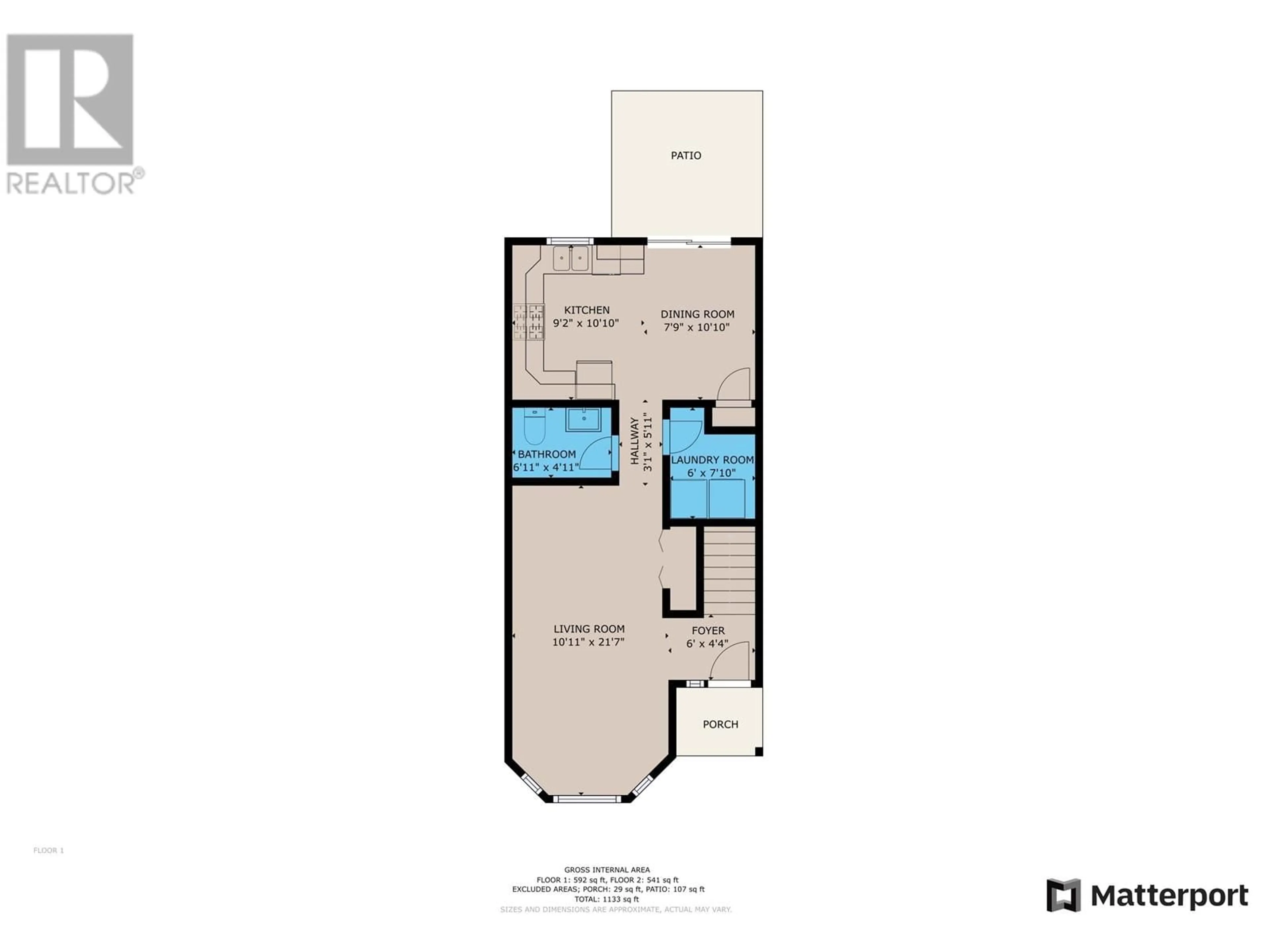 Floor plan for 9616 118 AVENUE, Fort St. John British Columbia V1J0E9